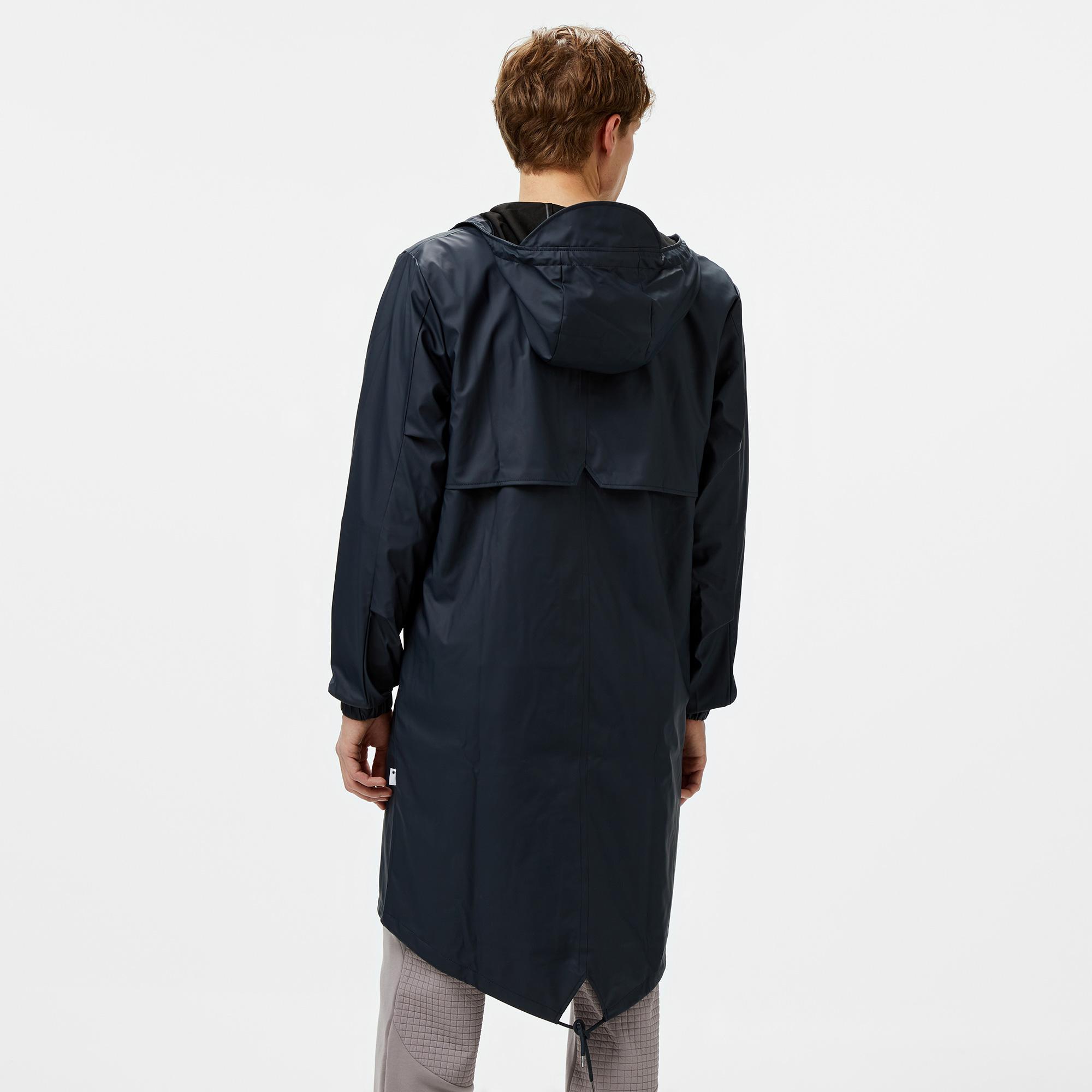 Rains Fishtail Parka W3 Unisex Lacivert Yağmurluk