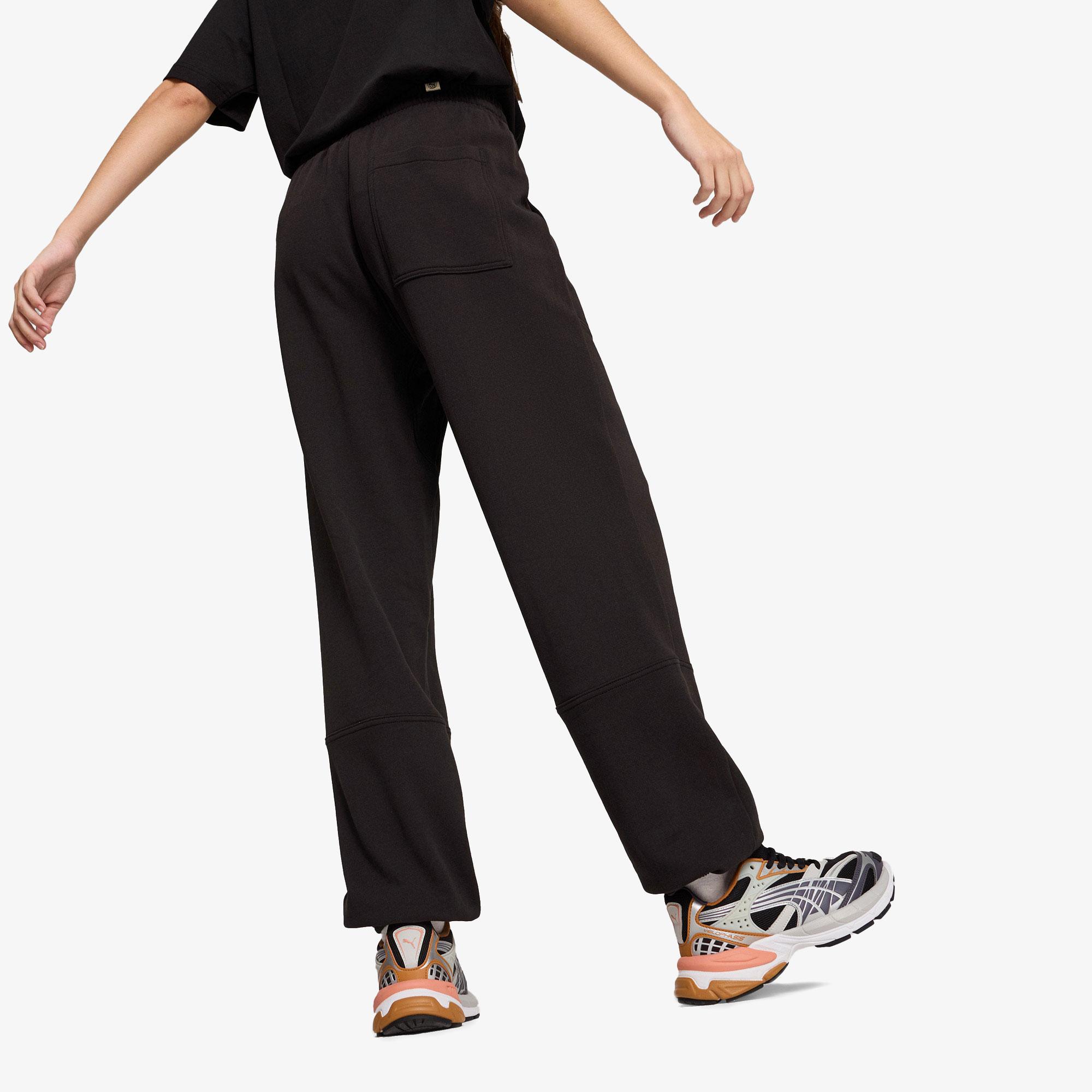 Puma Downtown Relaxed Unisex Siyah Eşofman Altı