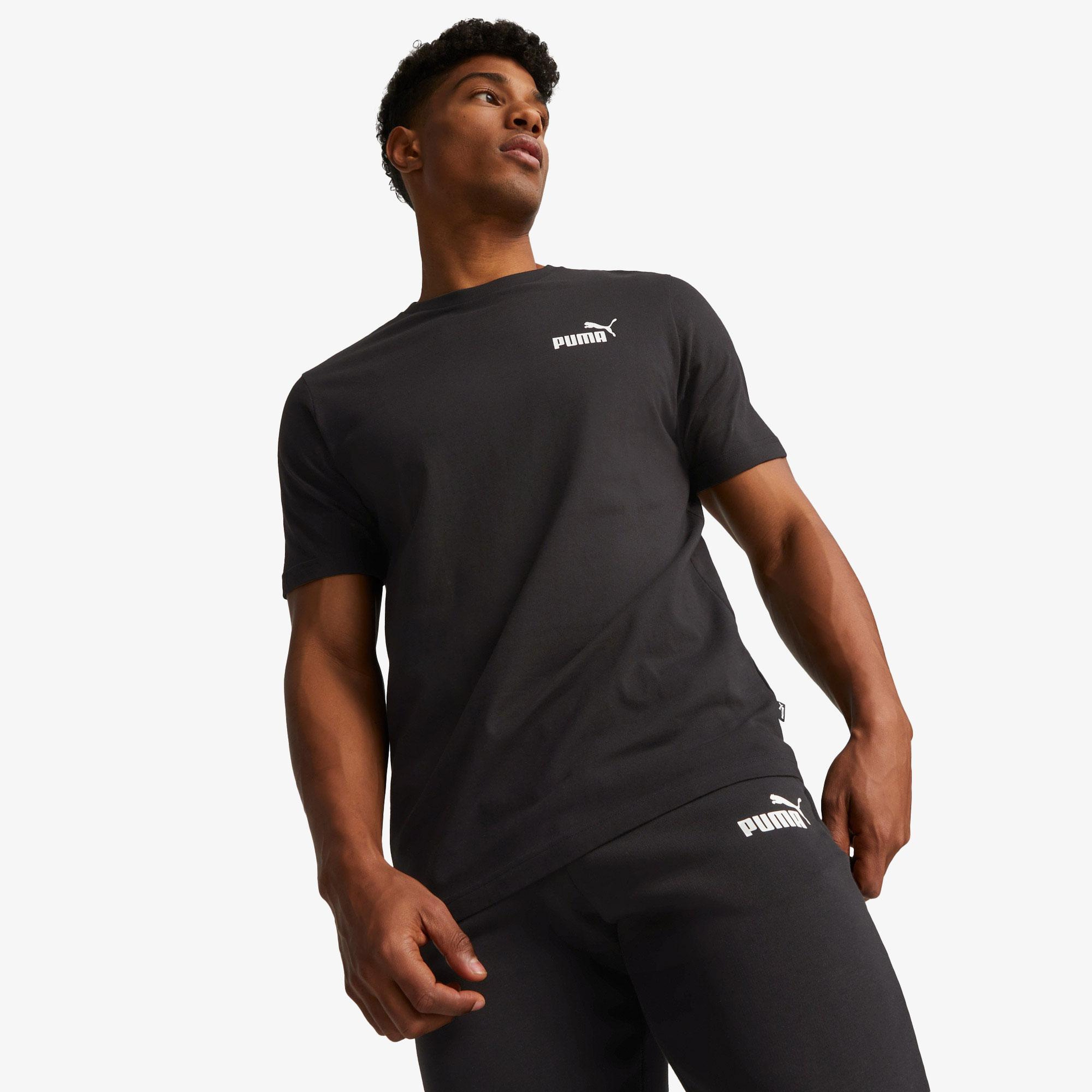 Puma Essentials Small Logo Erkek Siyah T-Shirt