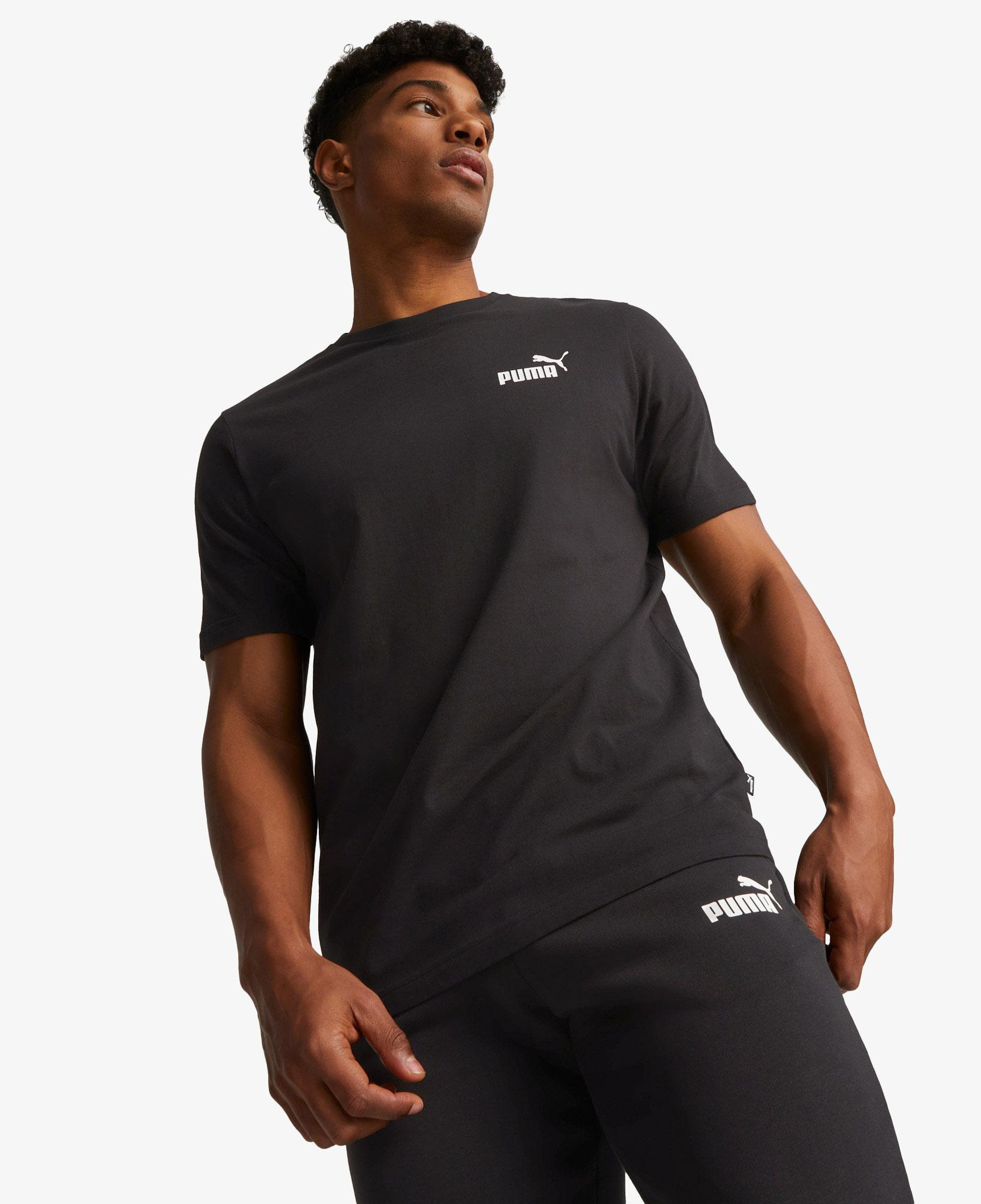Puma Essentials Small Logo Erkek Siyah T-Shirt