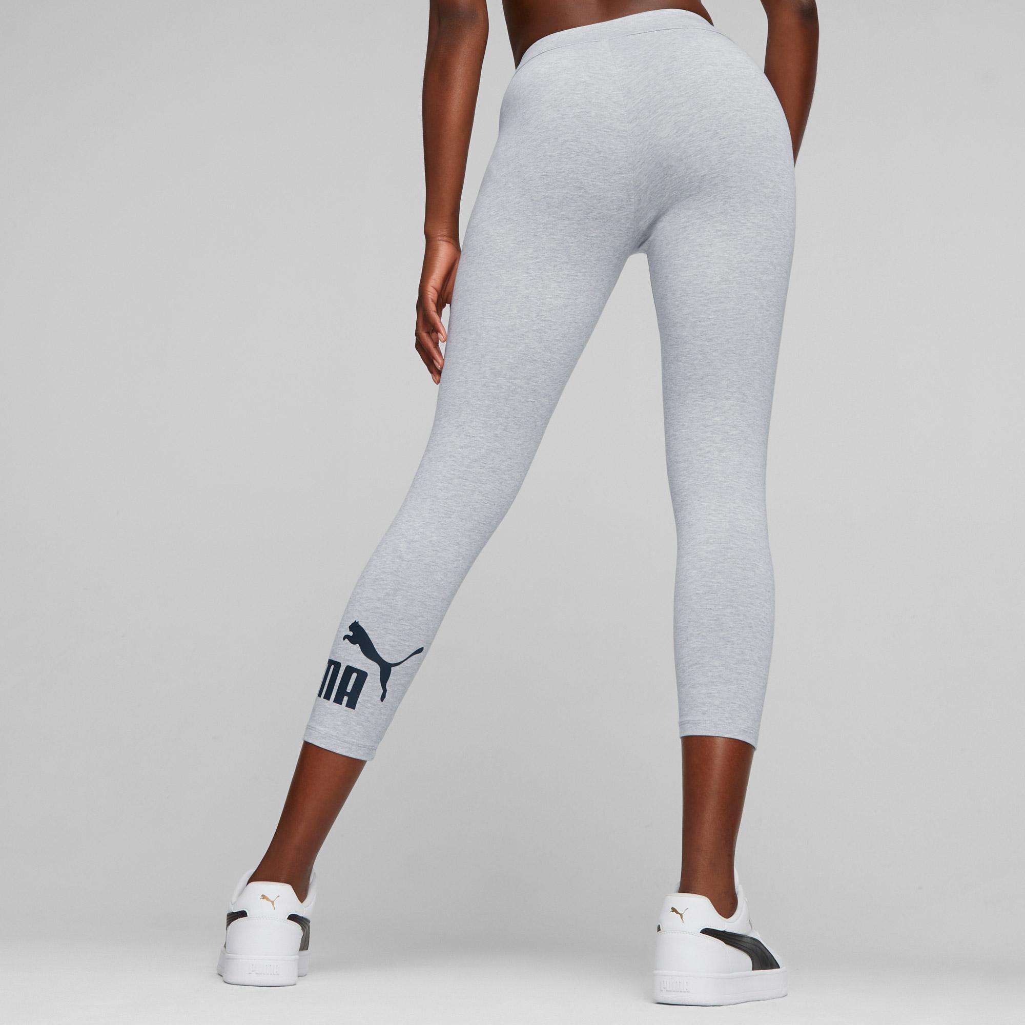 Puma Essentials 3/4 Logo Leggings Kadın Siyah Tayt
