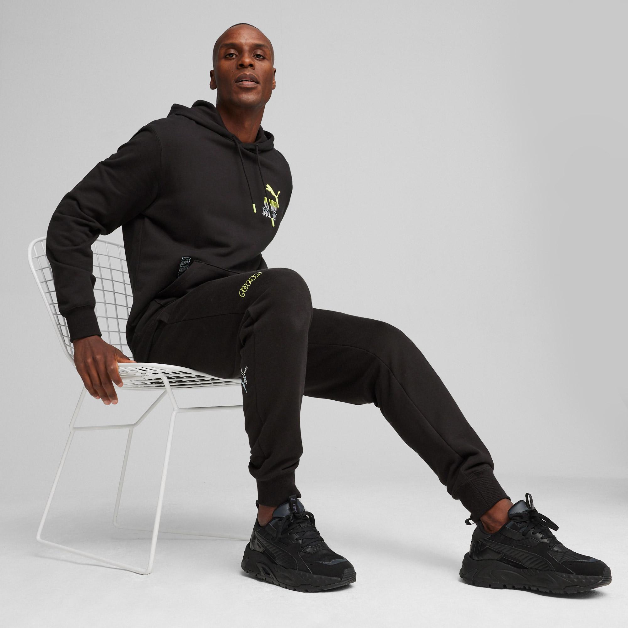 Puma Brand Love Graphic Erkek Siyah Sweatshirt