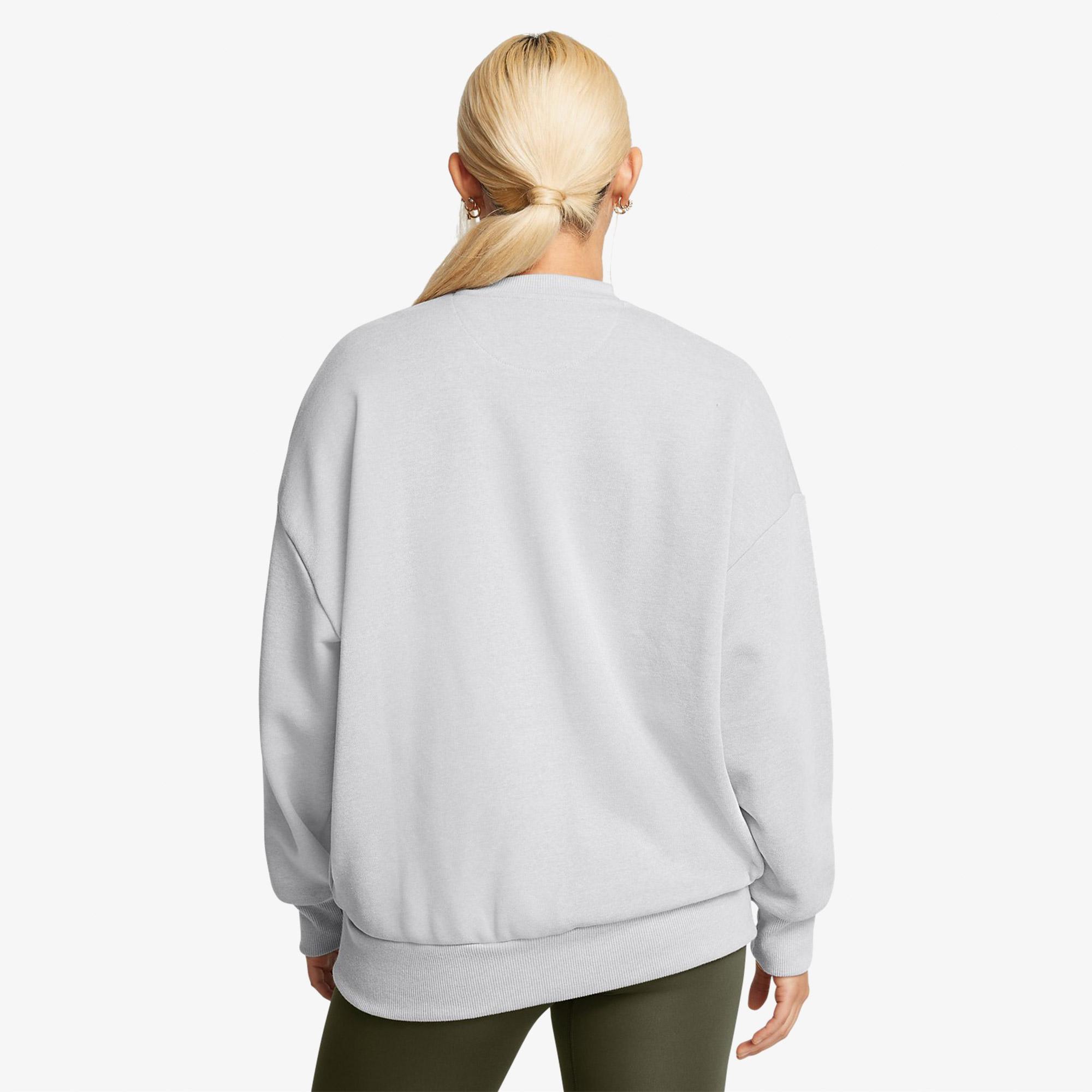 Under Armour icon Hwt Terry Os Crew Kadın Gri Sweatshirt