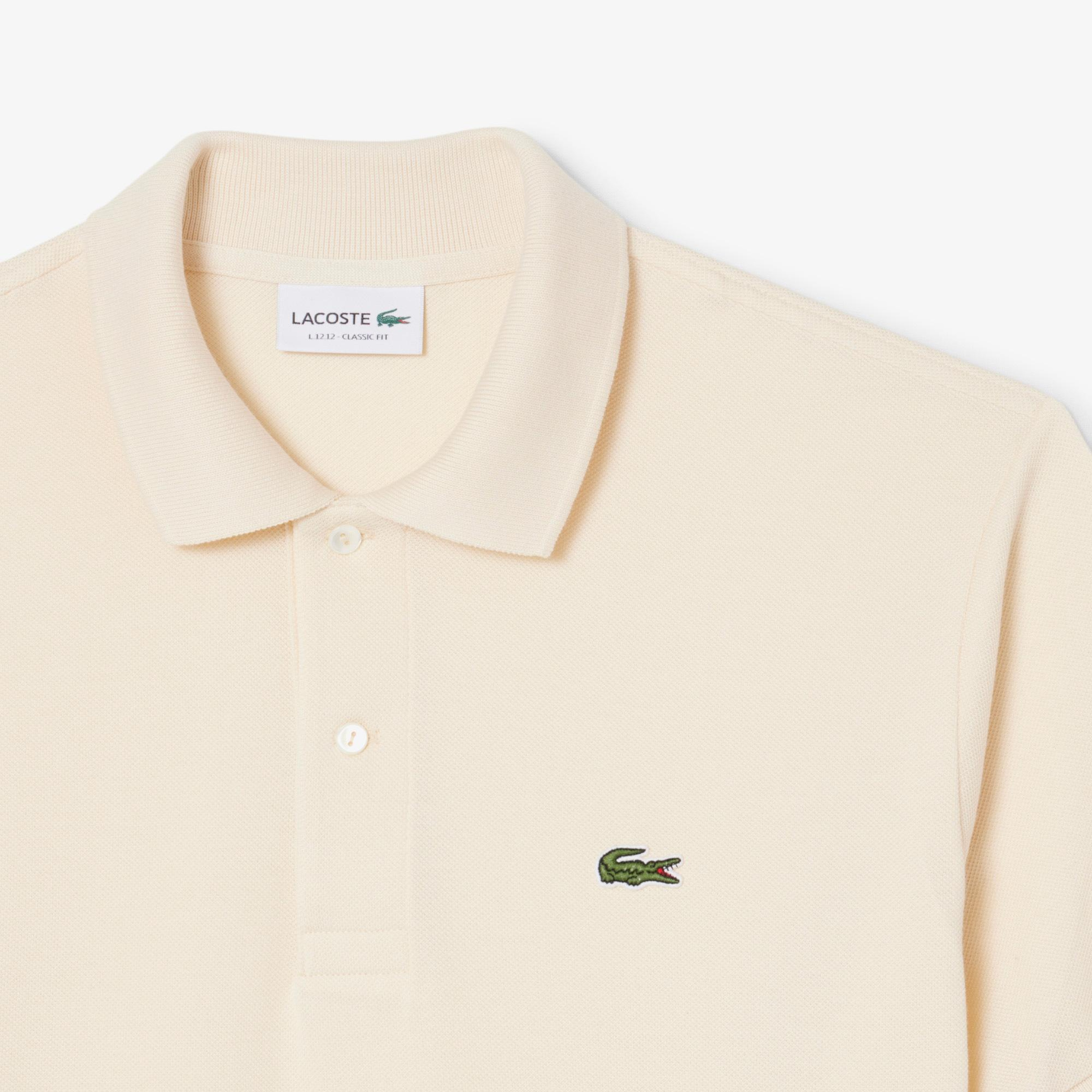 L.12.12 Erkek Classic Fit Bej Polo