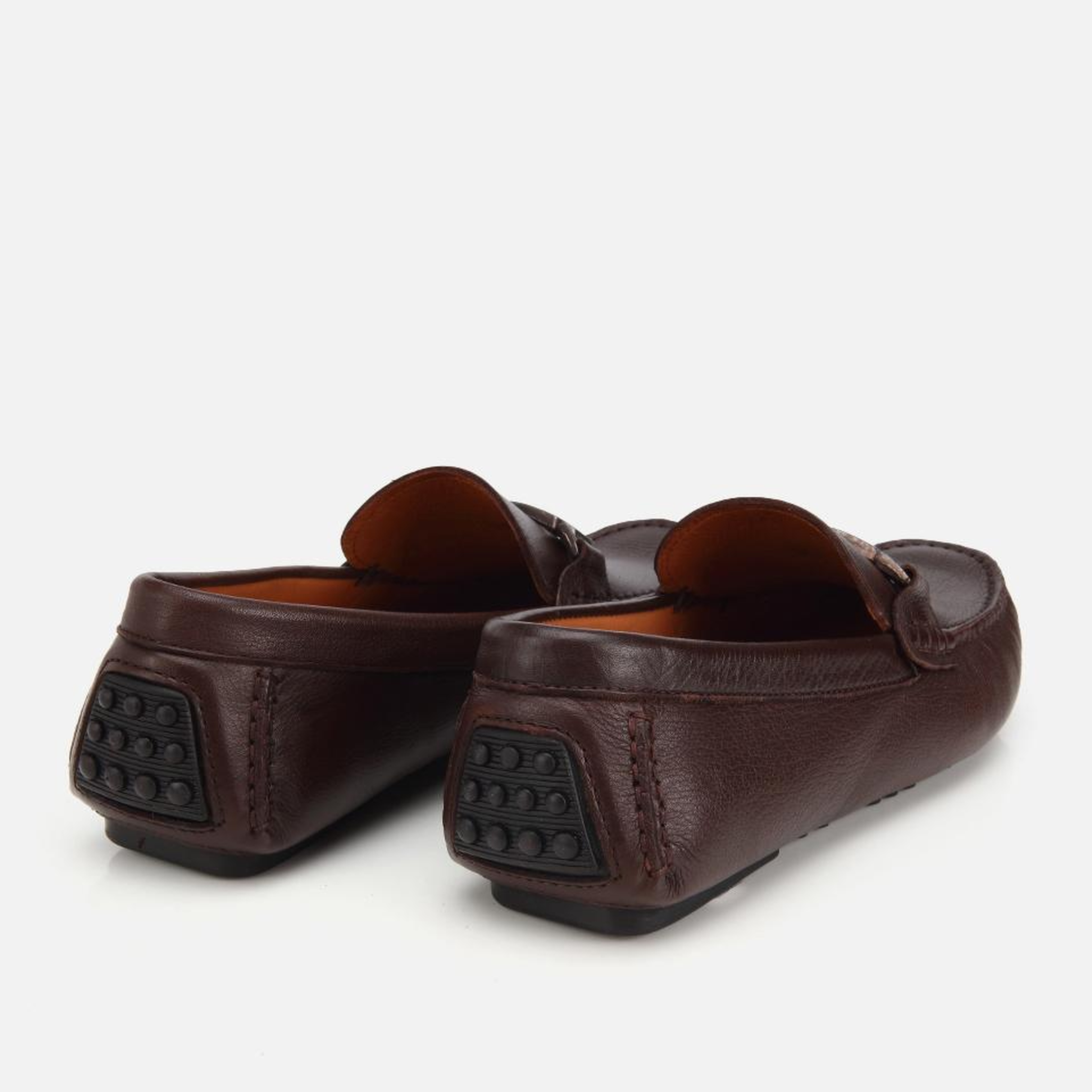 Erkek Deri Kahverengi Toka Detaylı Günlük Loafer