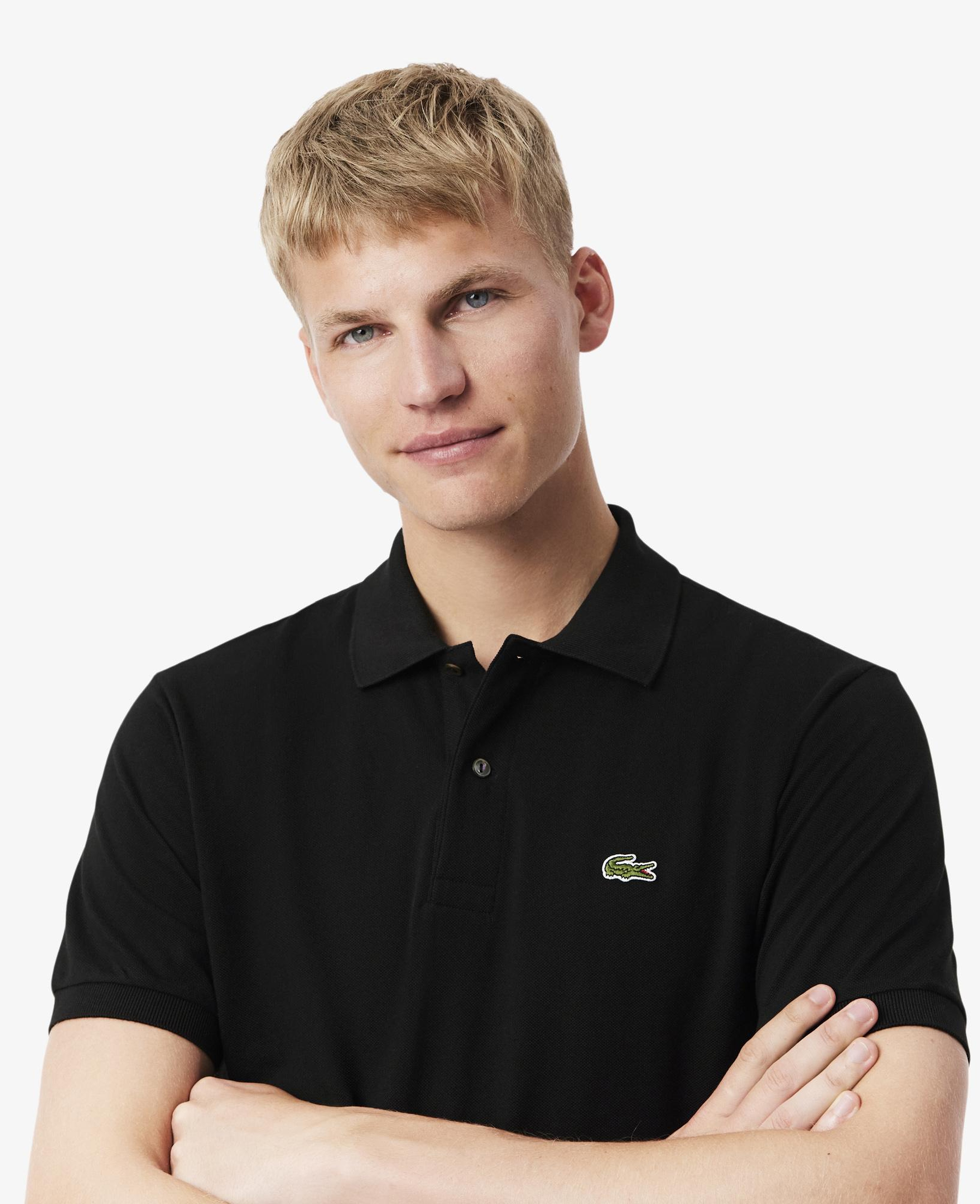 L.12.12 Erkek Classic Fit Siyah Polo