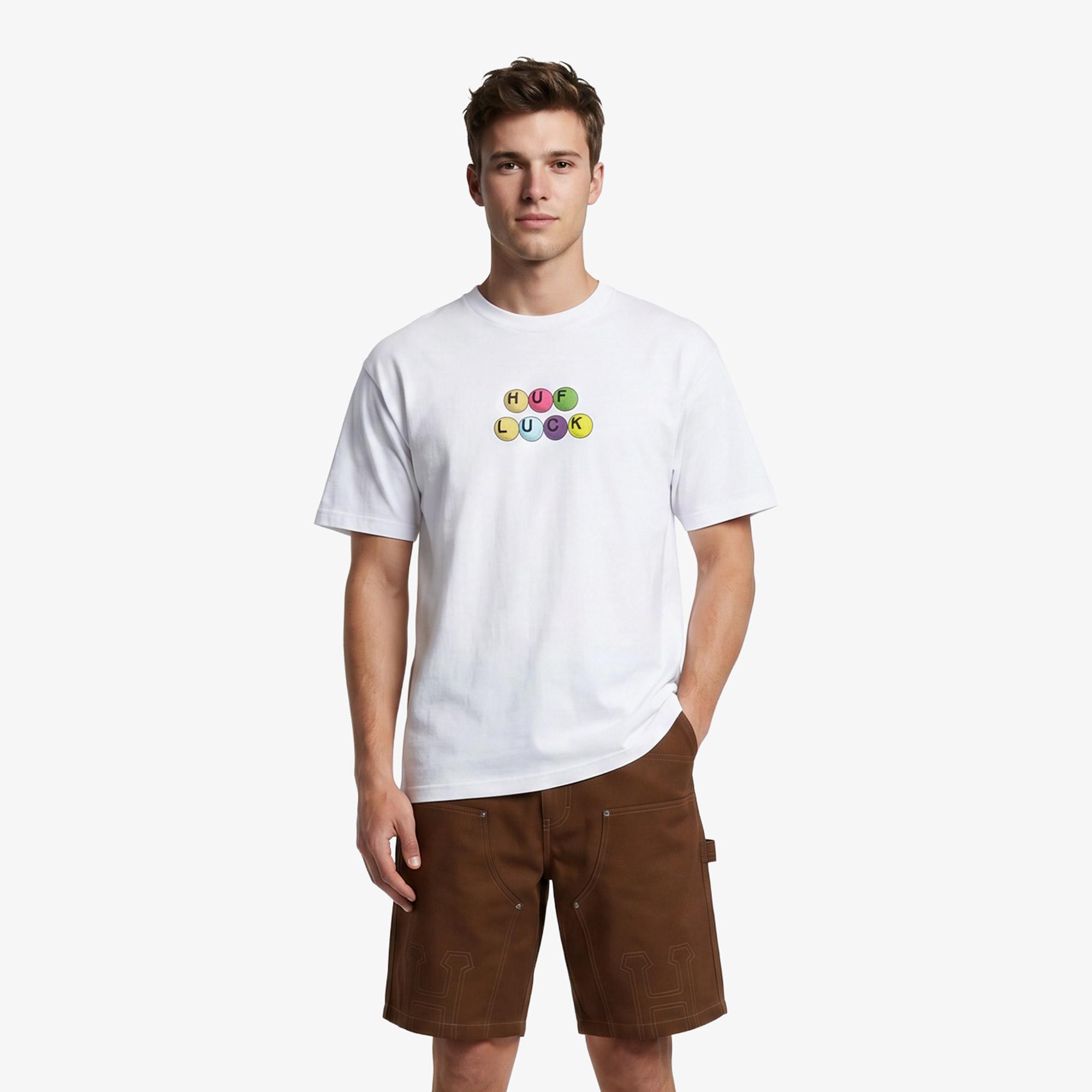 Huf Lucky Erkek Beyaz T-Shirt