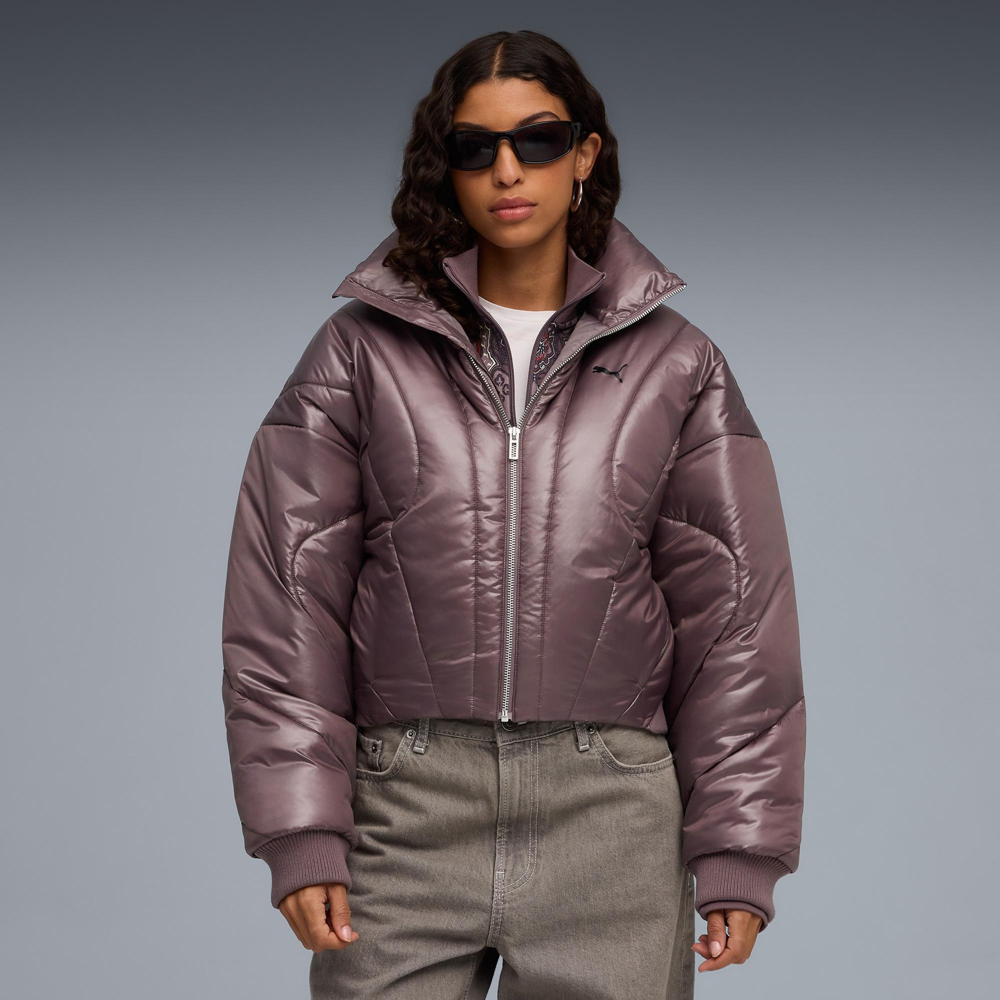 Puma Dare To Puffer Kadın Bordo Ceket