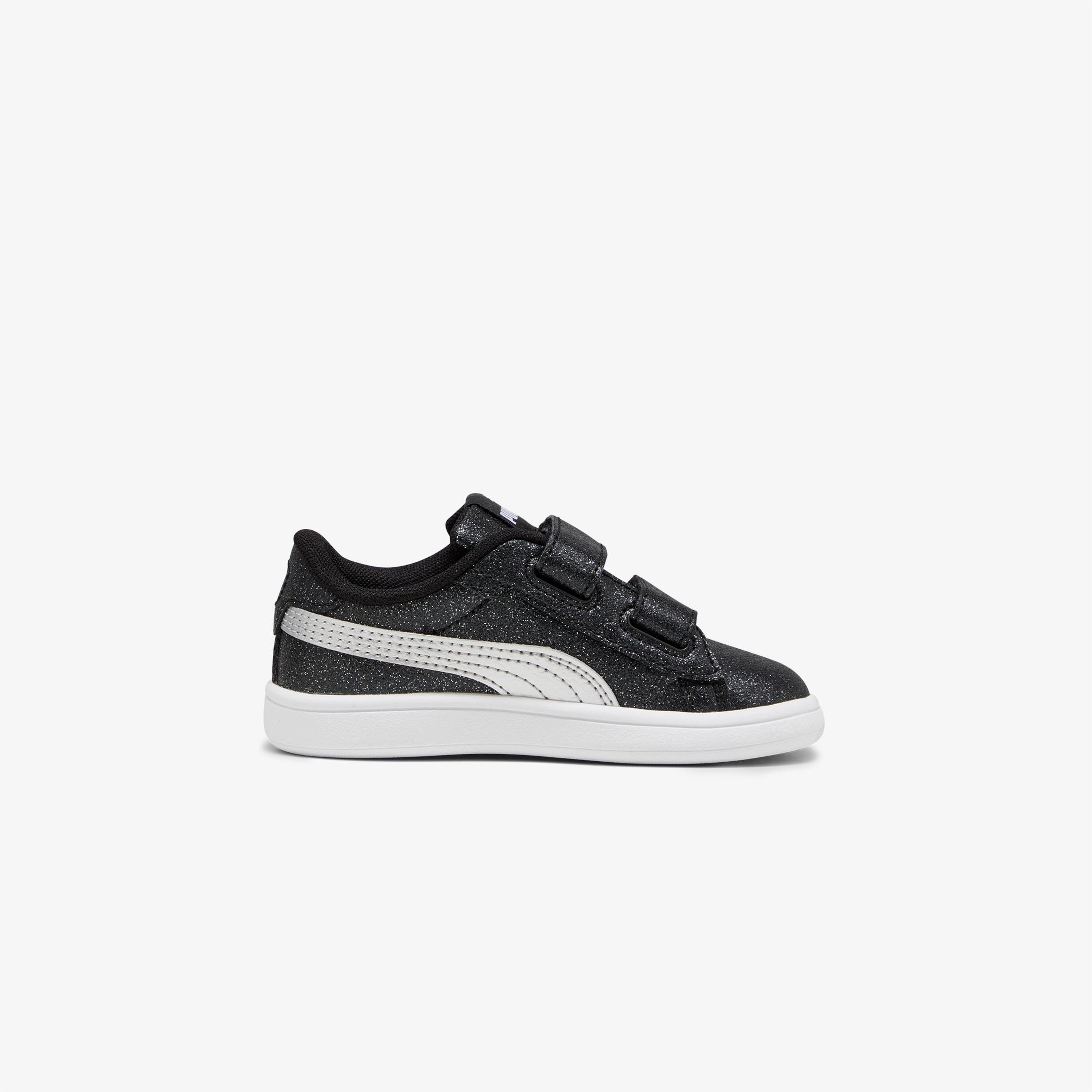 Puma Smash 3.0 Glitz Glam Bebek Siyah Simli Spor Ayakkabı