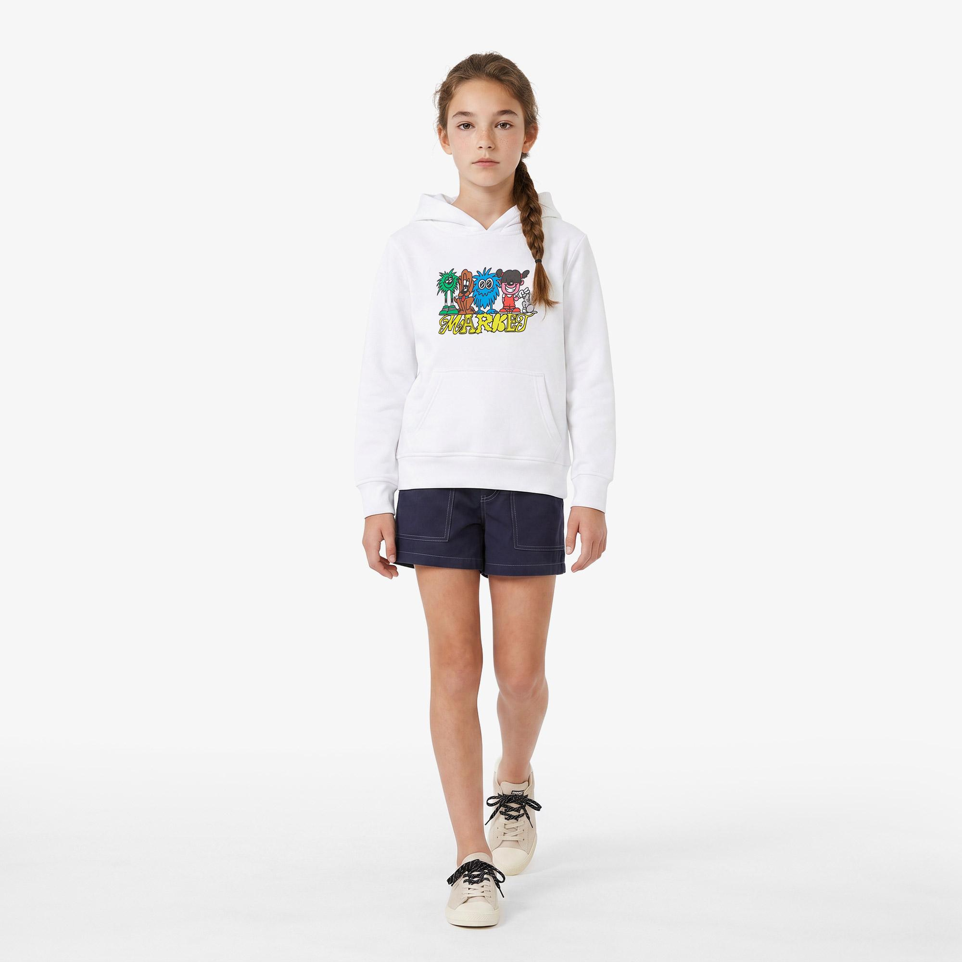 Mini Market My Squad Çocuk Beyaz Hoodie