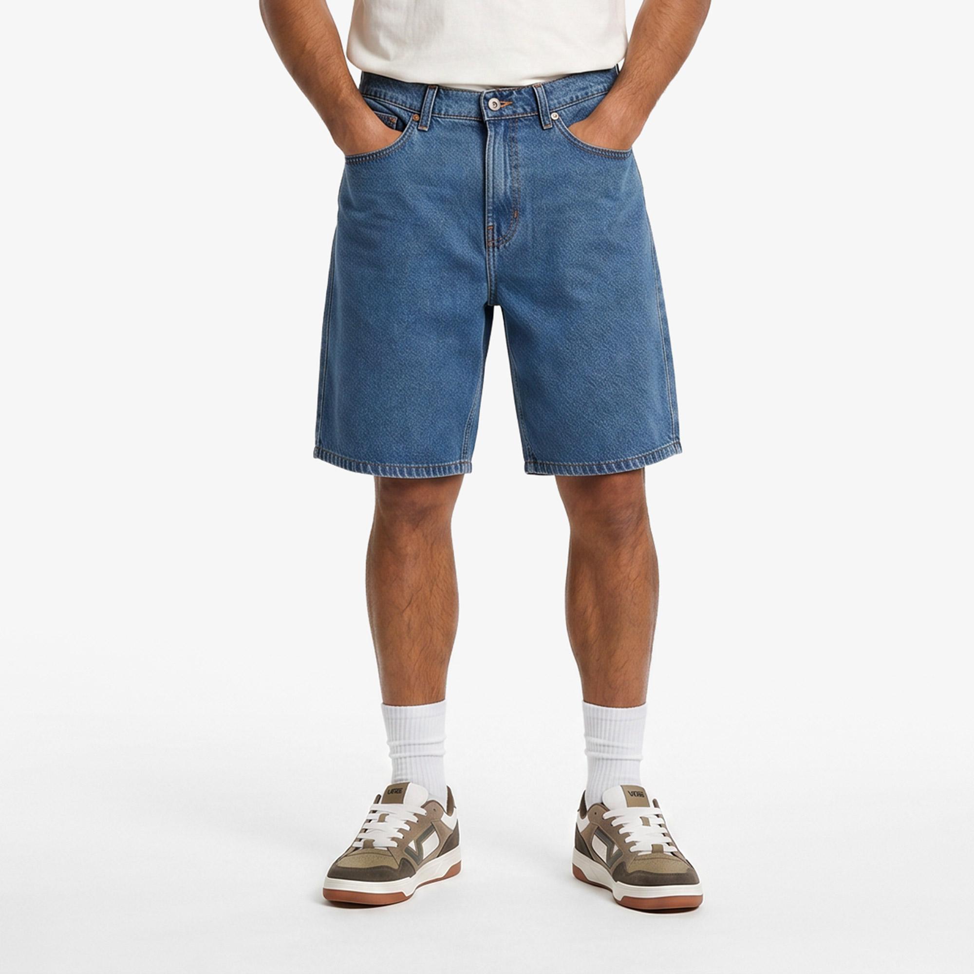 Vans Check-5 Baggy Denim Erkek Lacivert Şort