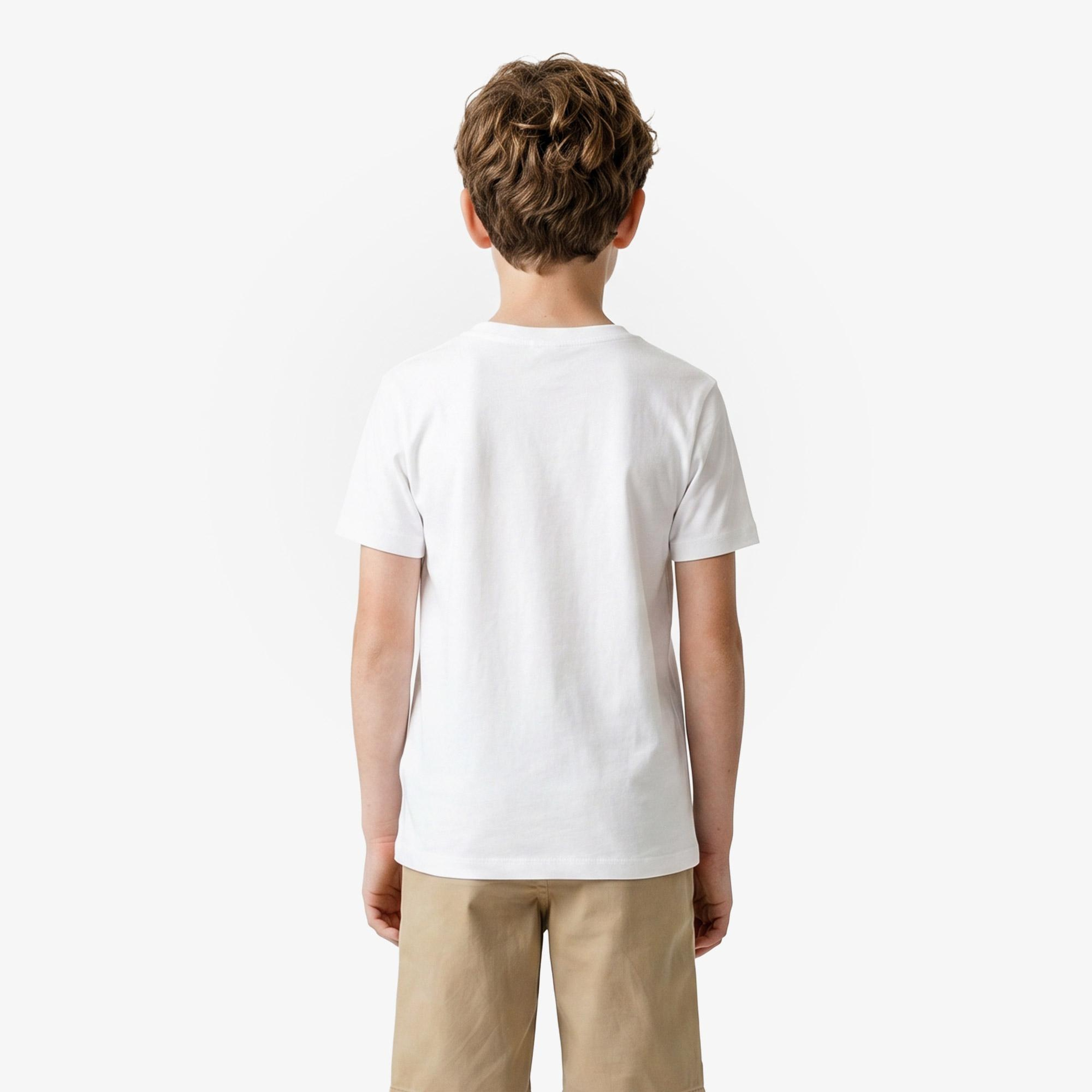 Gap Relaxed Fit Çocuk Beyaz T-Shirt