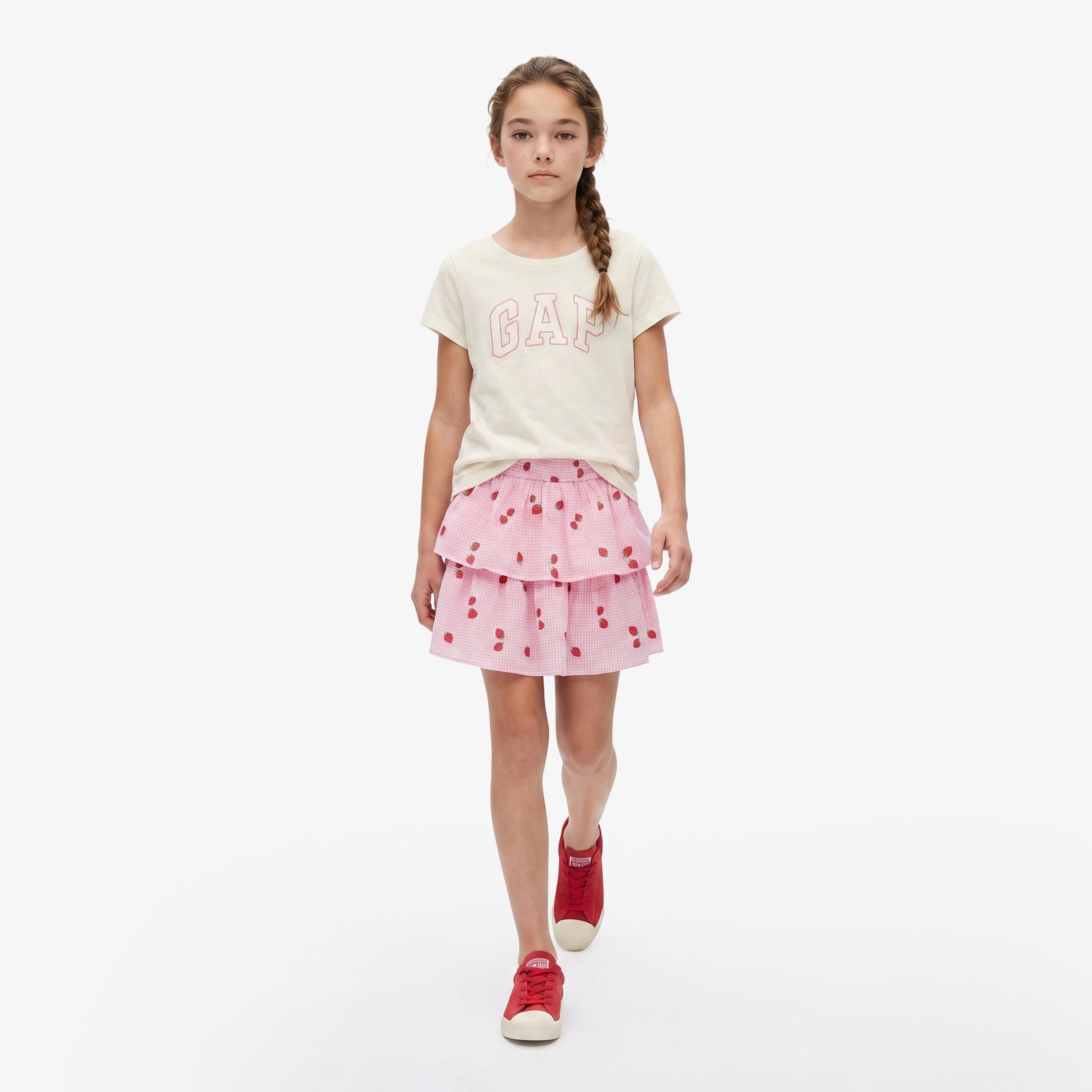 Gap Logo Çocuk Krem T-Shirt