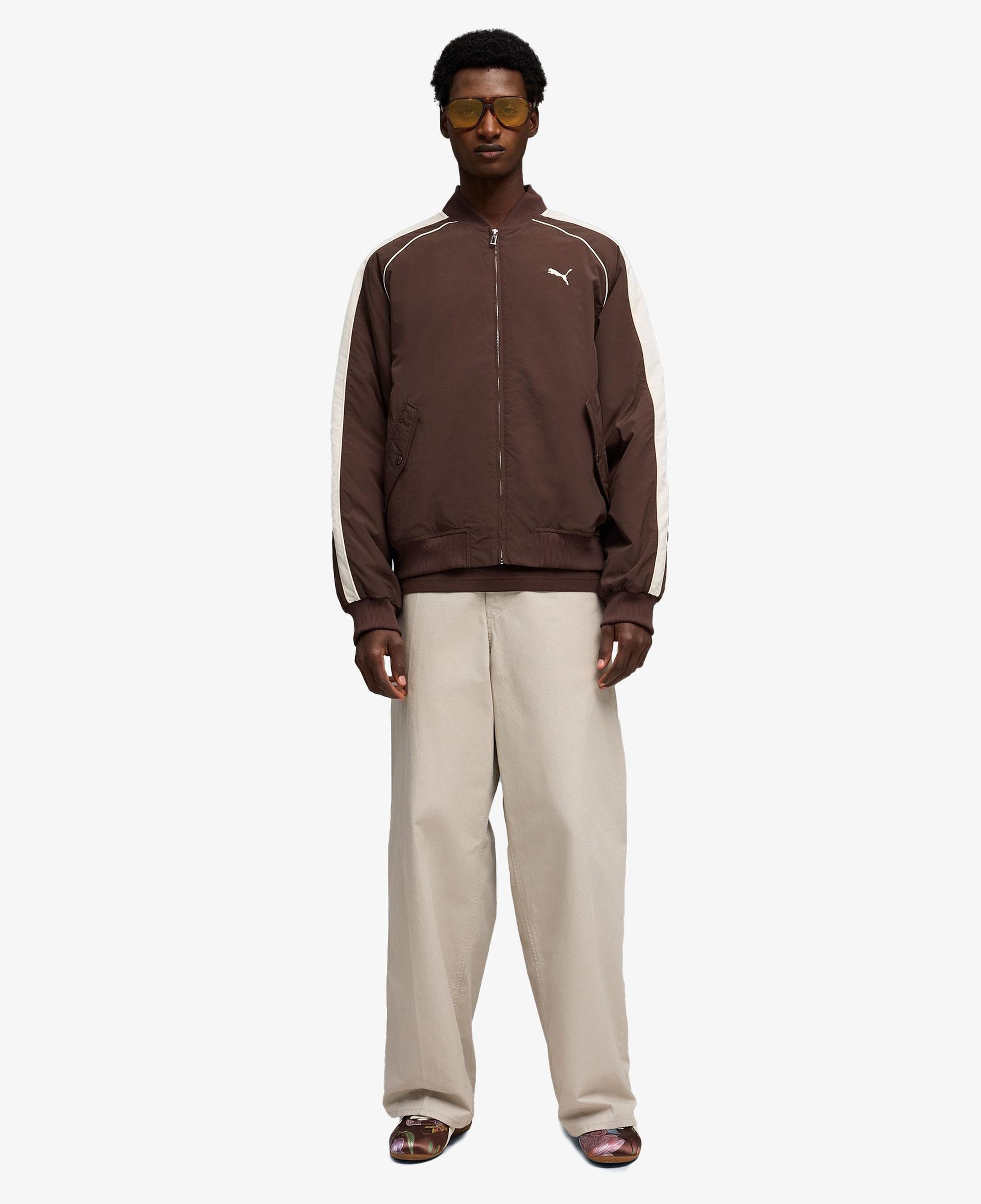 Puma T7 Bomber Unisex Kahverengi Ceket