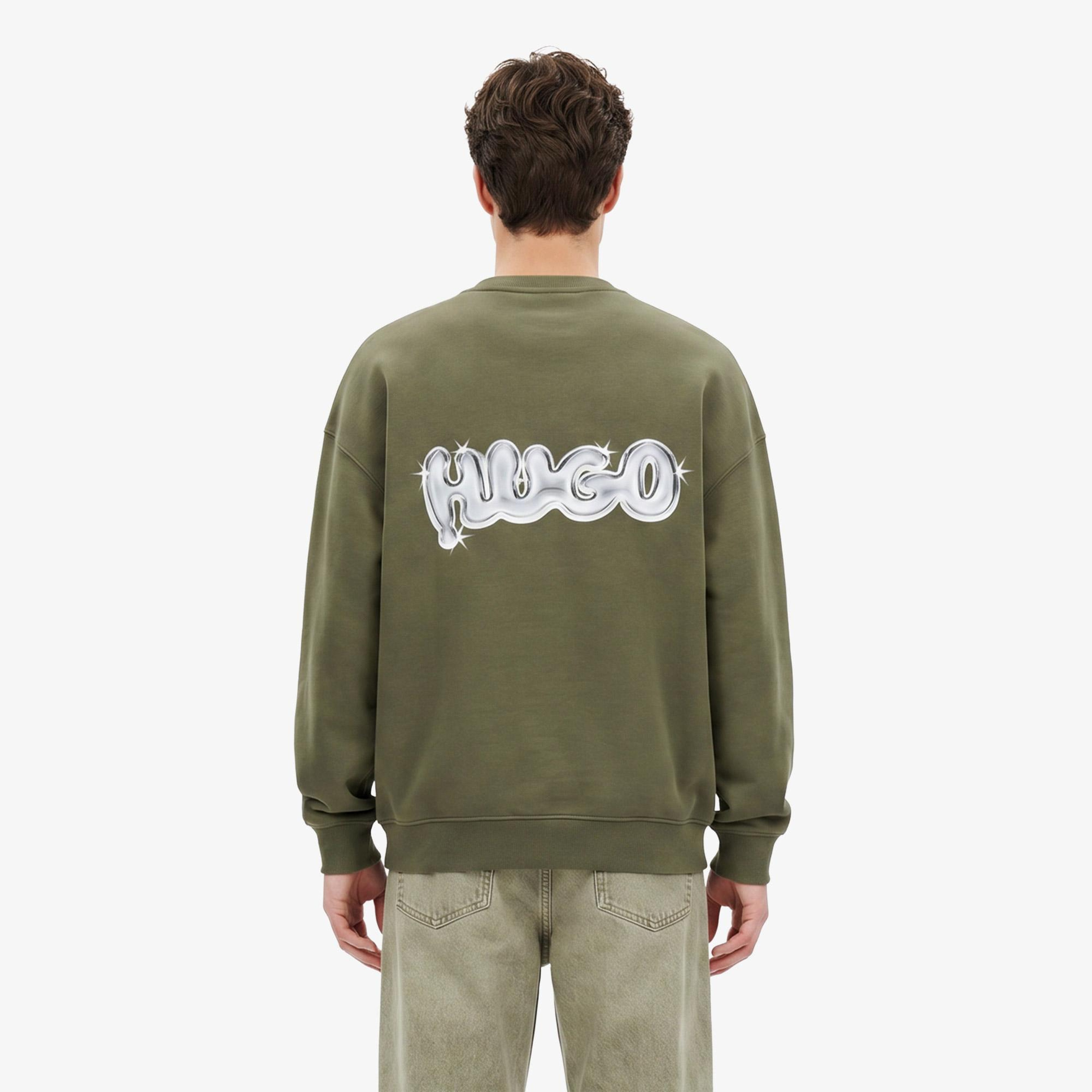 Hugo Nyrocrew Erkek Haki Sweatshirt