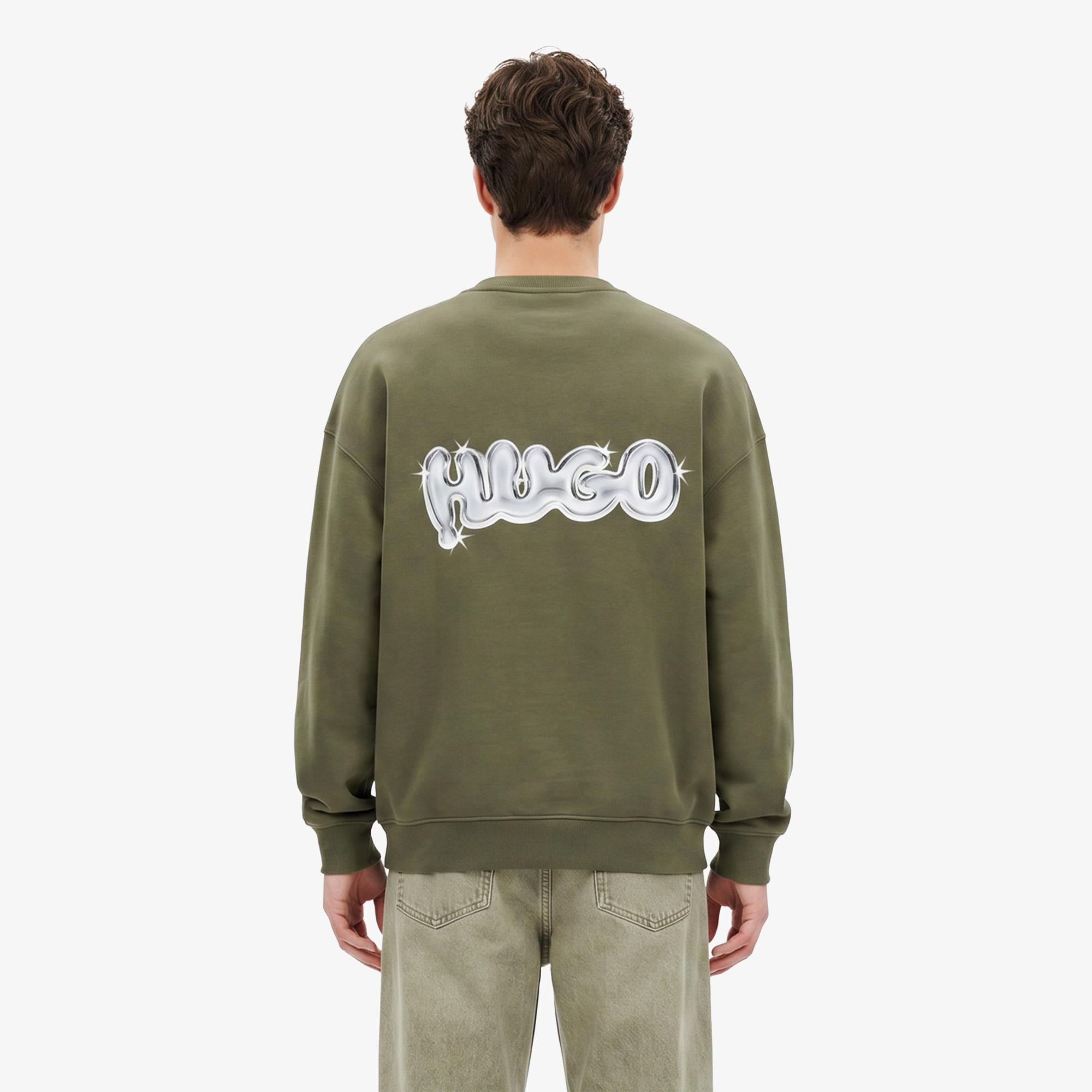 Hugo Nyrocrew Erkek Haki Sweatshirt