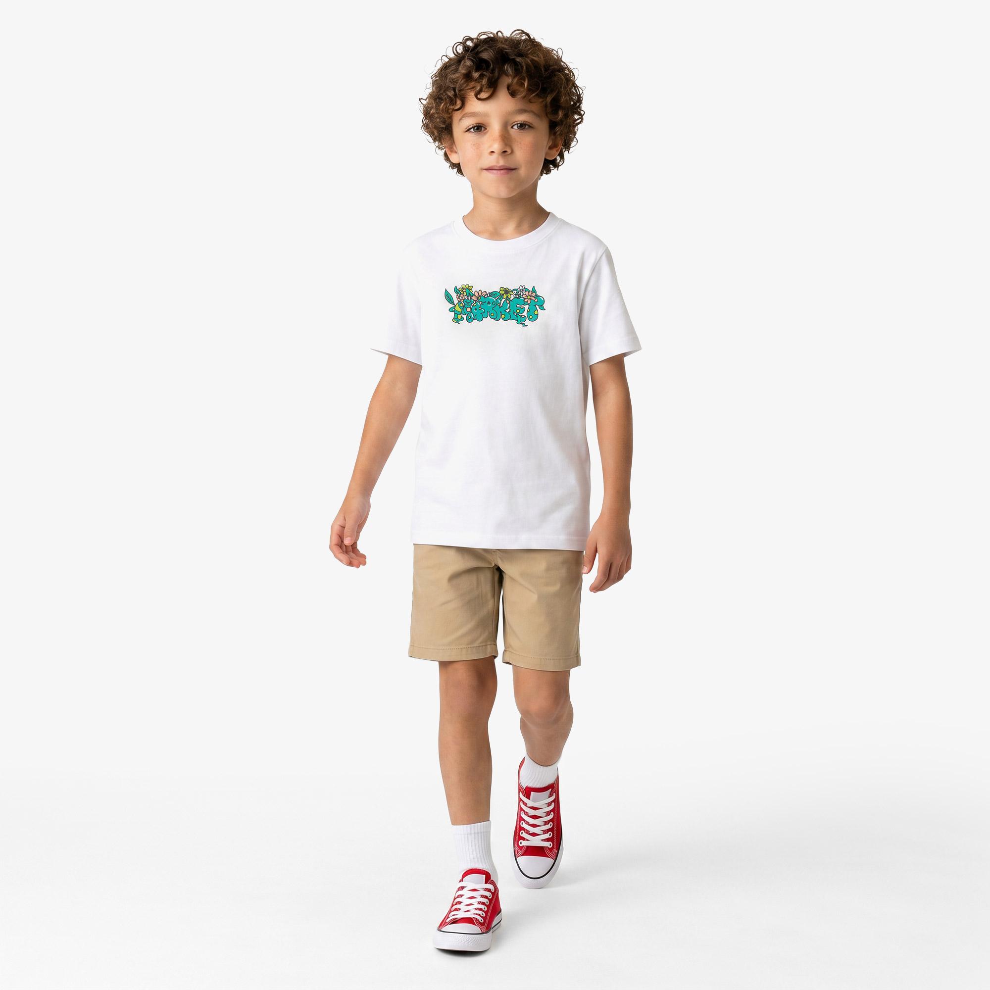 Market In The Garden Çocuk Beyaz T-Shirt