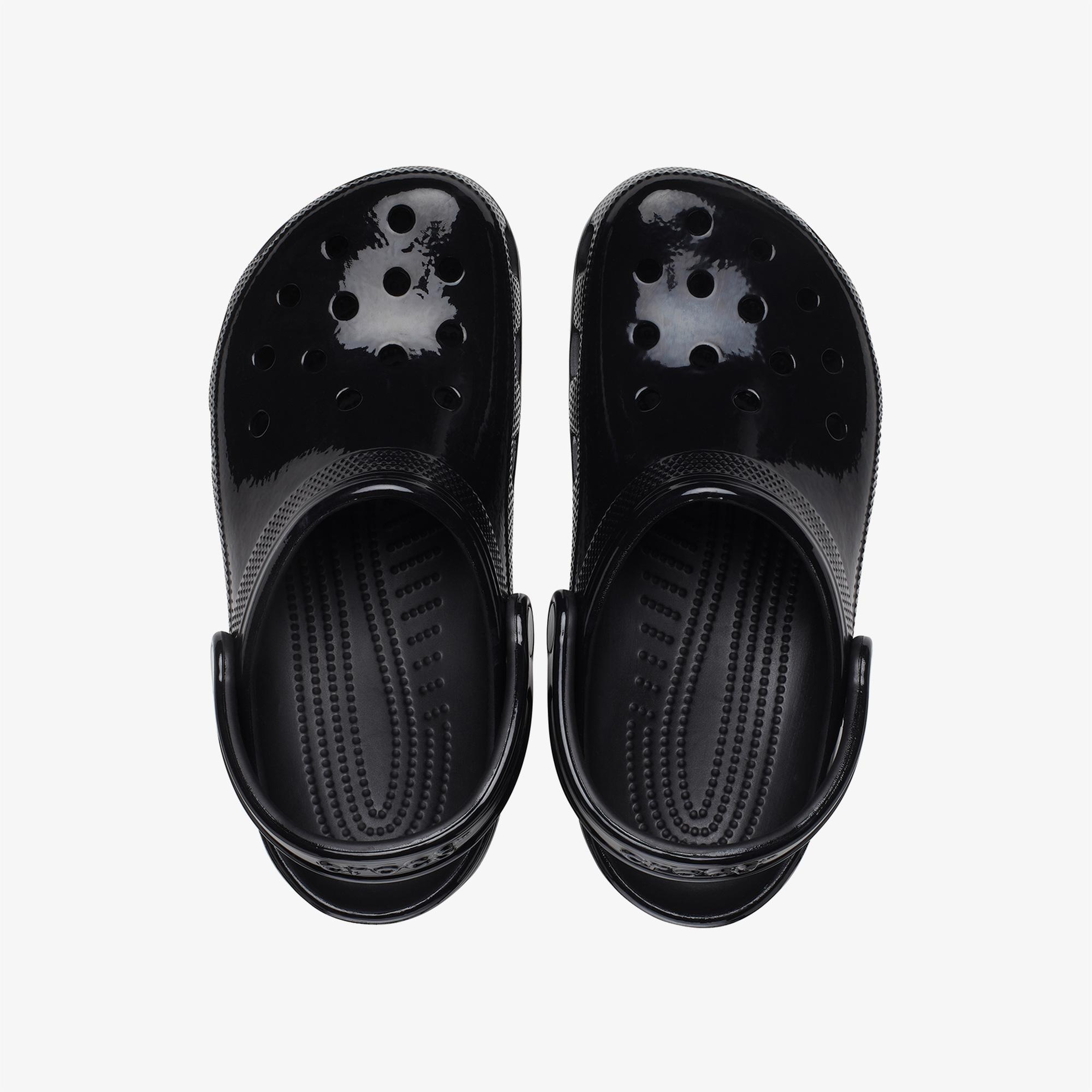 Crocs Classic High Shine Kadın Siyah Terlik