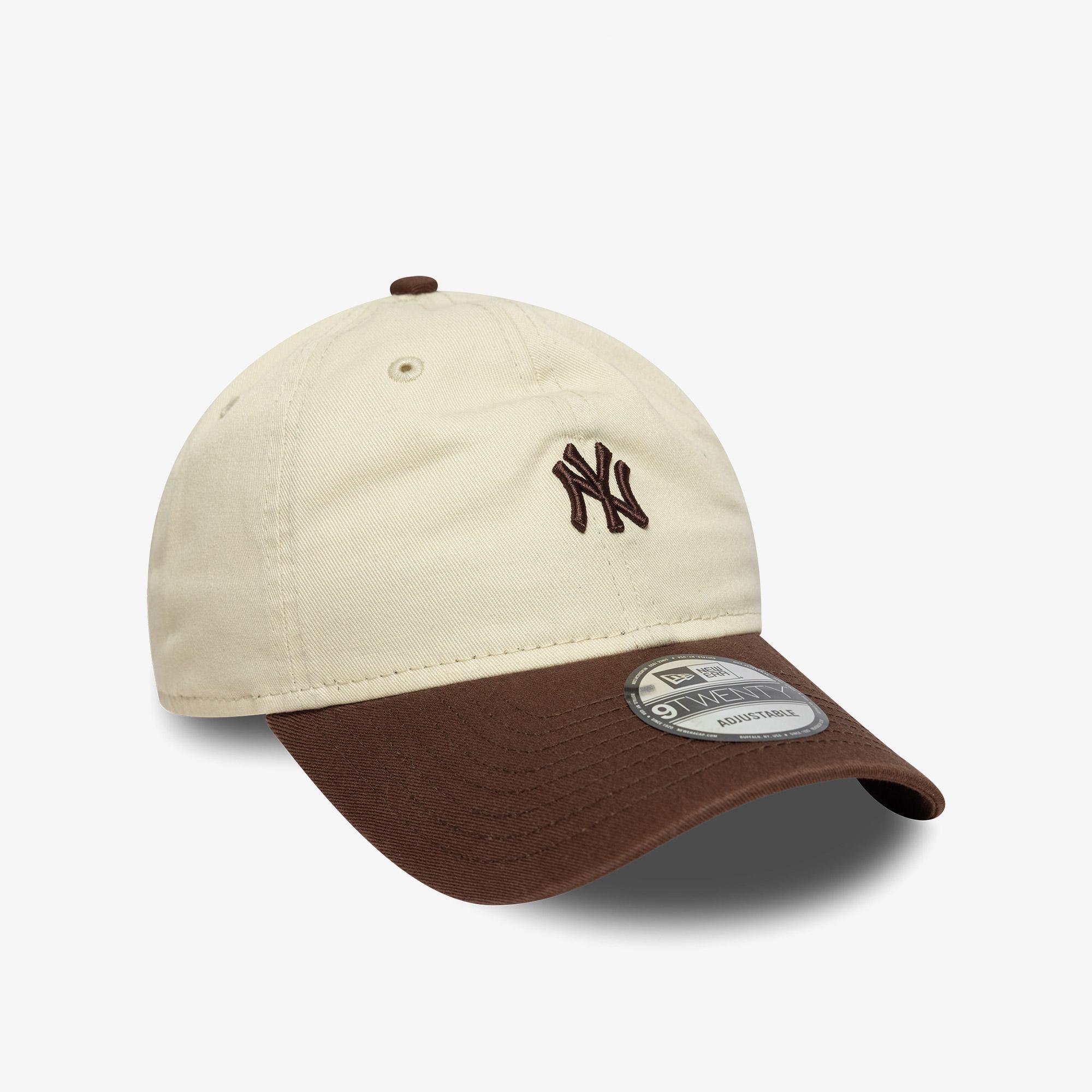 New Era 9TWENTY New York Yankees MLB Mini Logo Unisex Krem Şapka