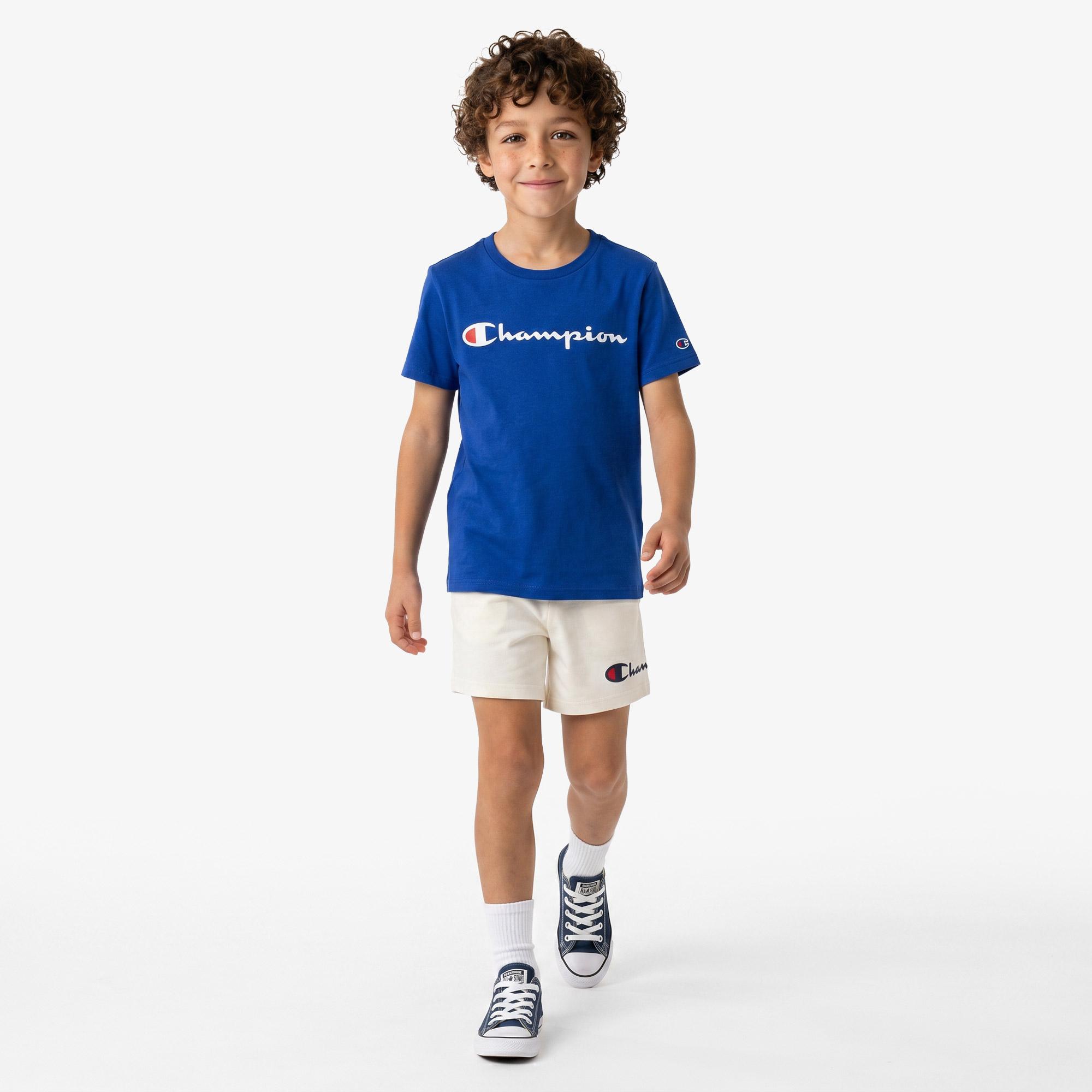 Champion Lightweight Cotton Çocuk Krem Şort