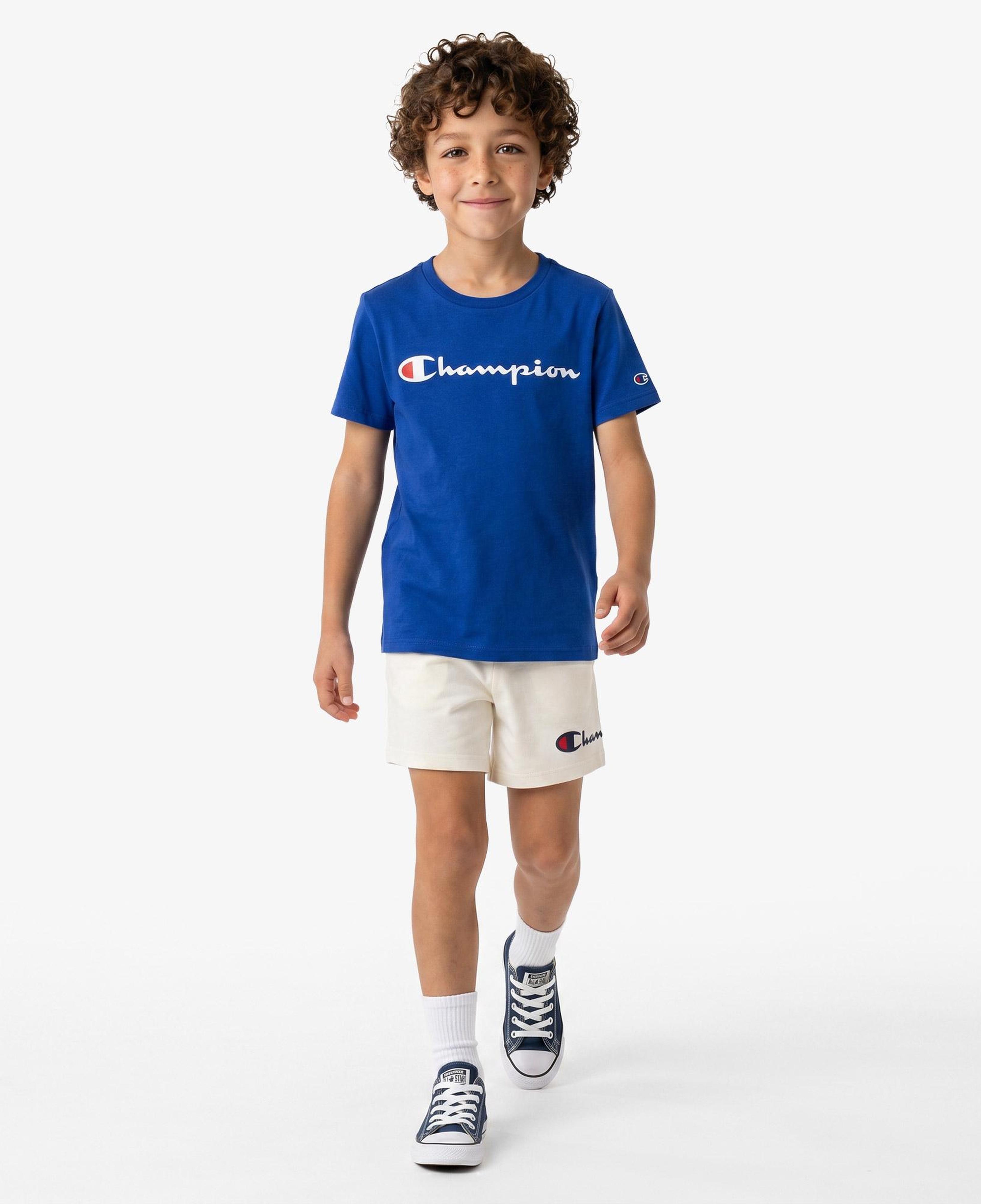 Champion Lightweight Cotton Çocuk Krem Şort
