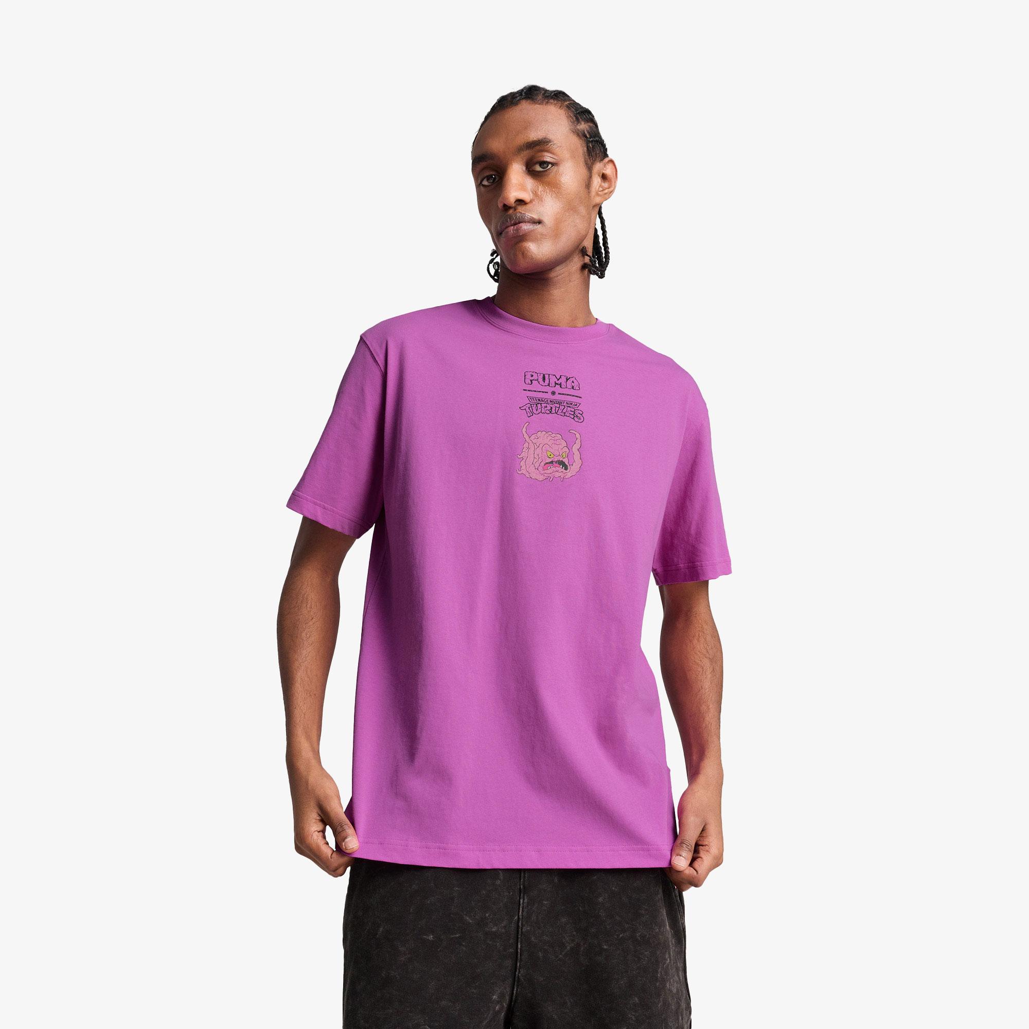Puma X Tmnt Graphic Erkek Mor T-Shirt
