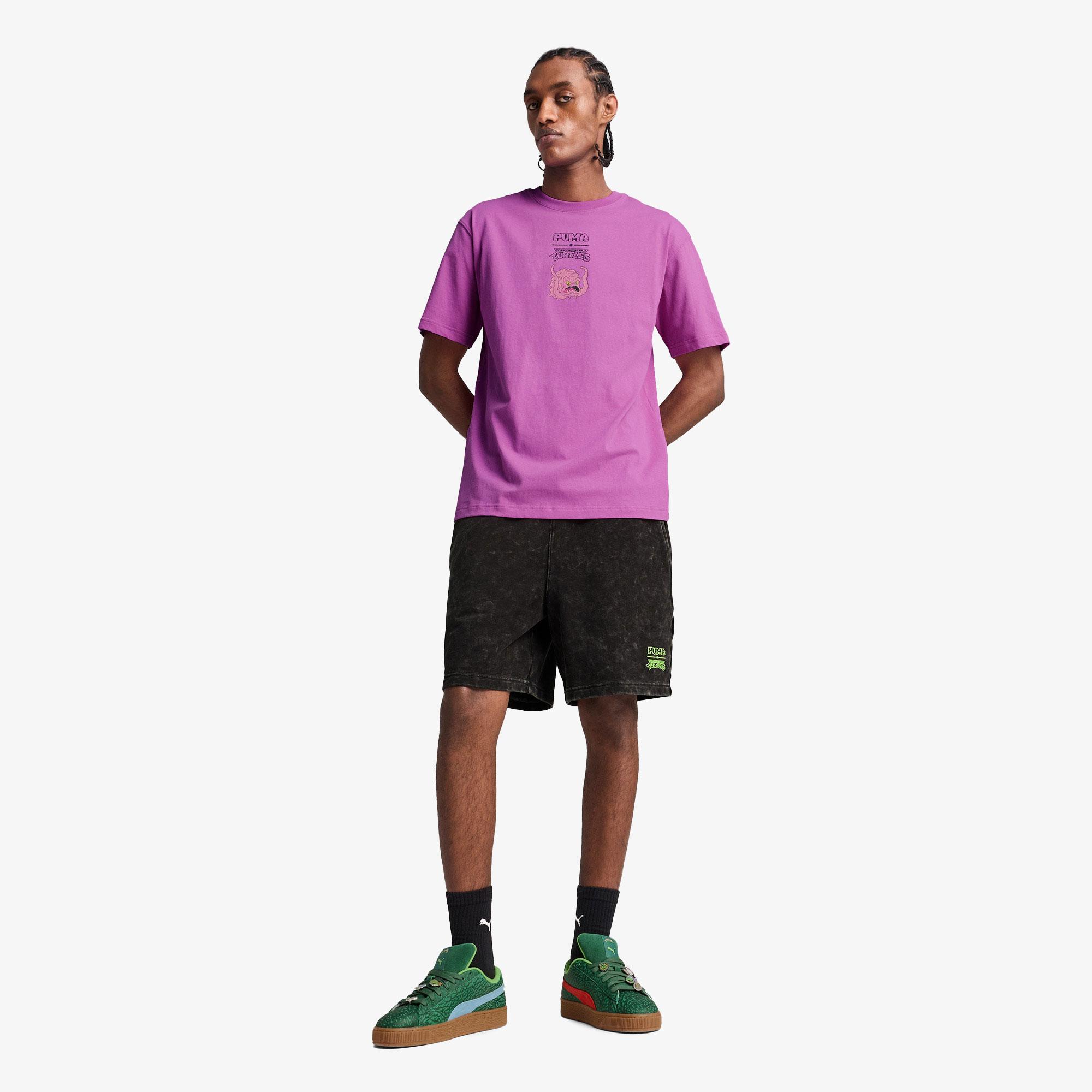 Puma X Tmnt Graphic Erkek Mor T-Shirt