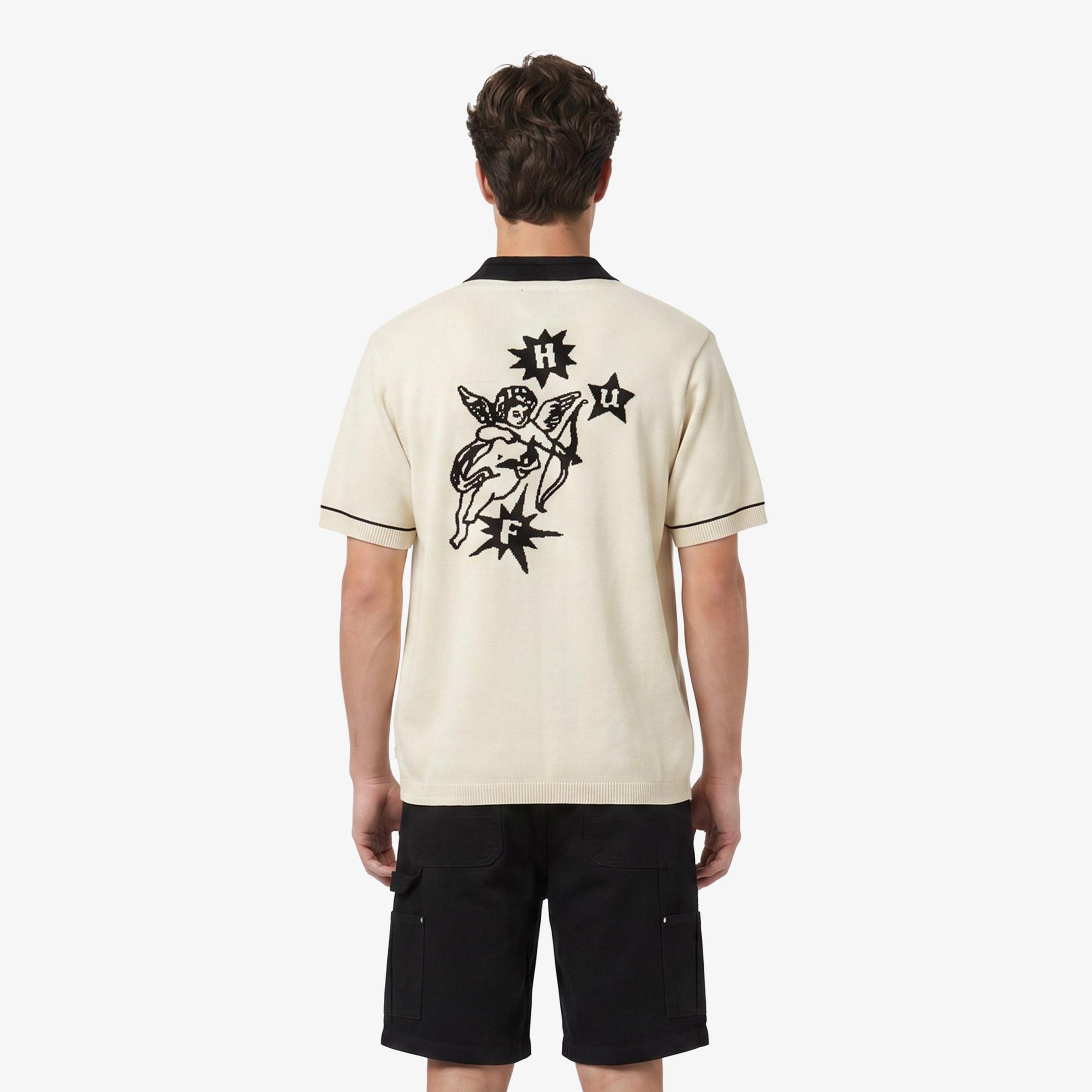 Huf Icaris Knit Top Erkek Bej Gömlek
