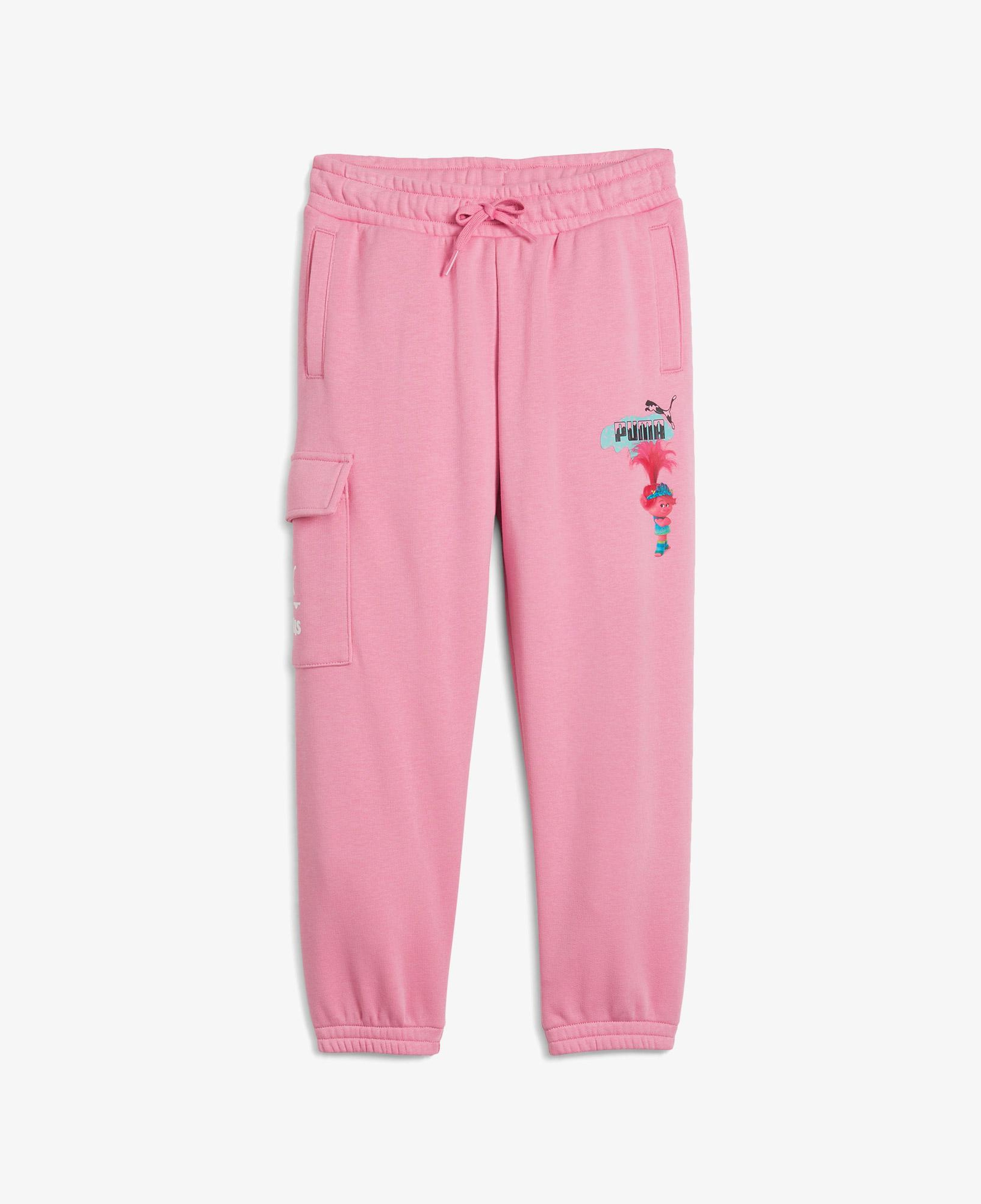 Puma X Trolls Cargo Çocuk Pembe Eşofman Altı