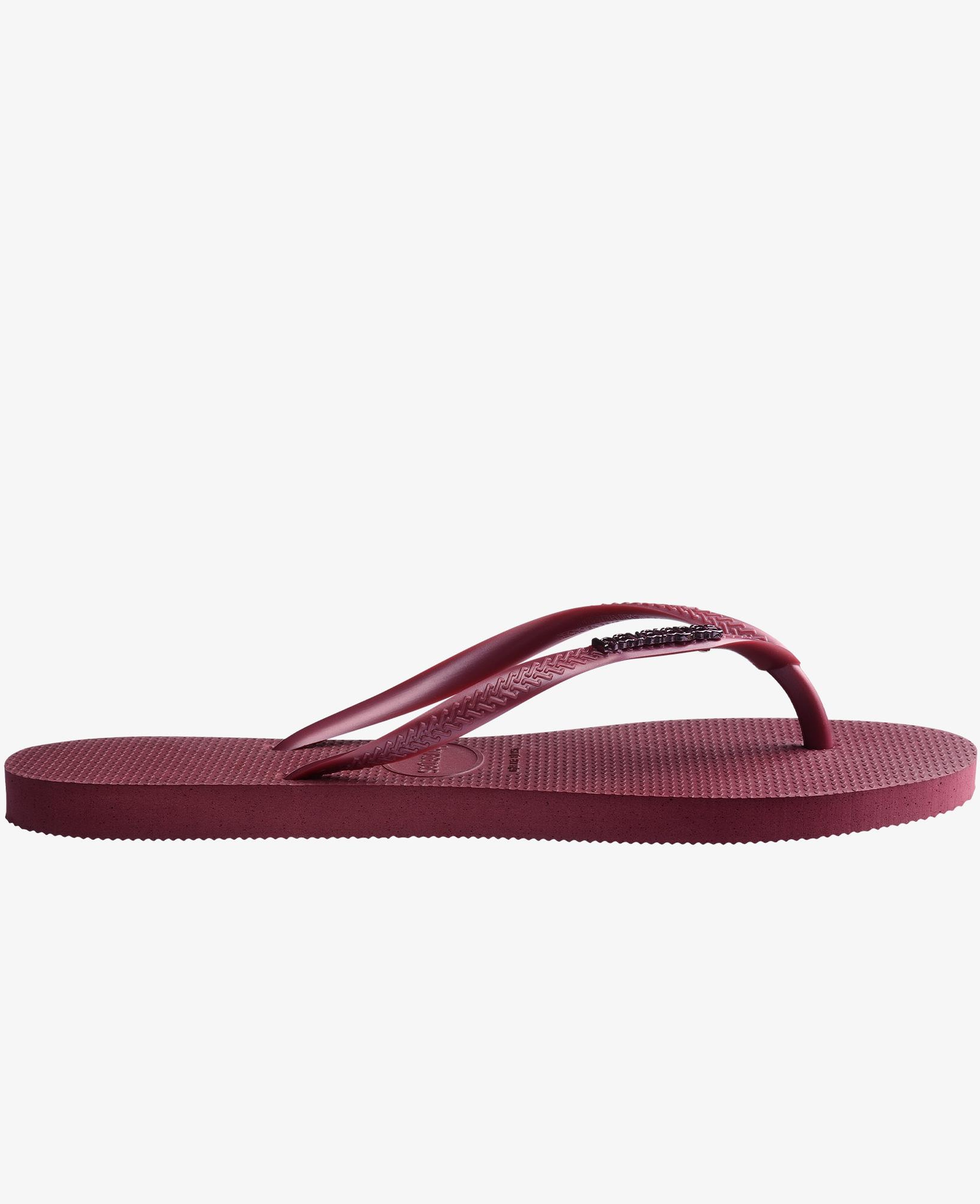 Havaianas Slim Logo Metallic Kadın Bordo Terlik