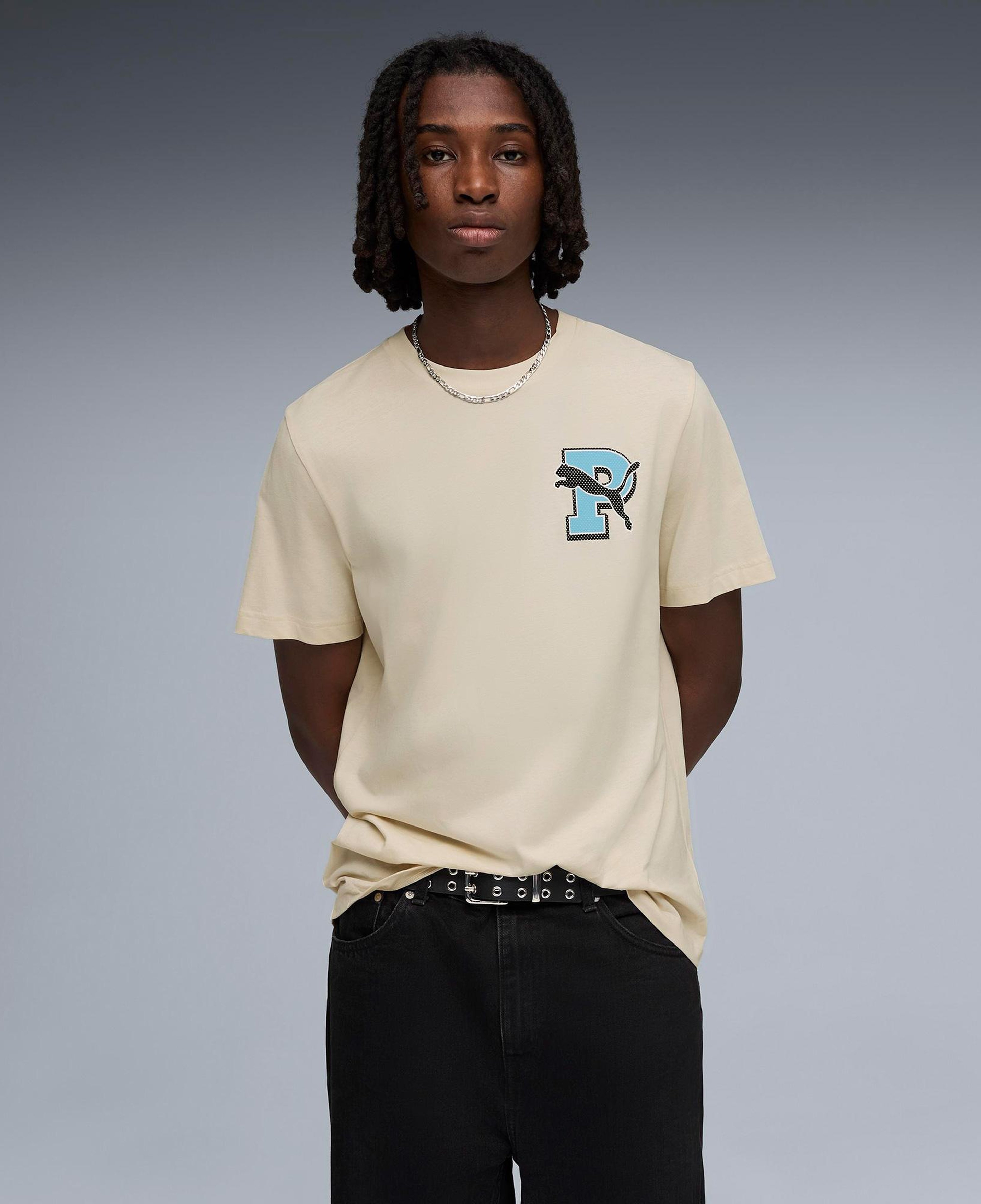 Puma Graphic Erkek Krem T-Shirt