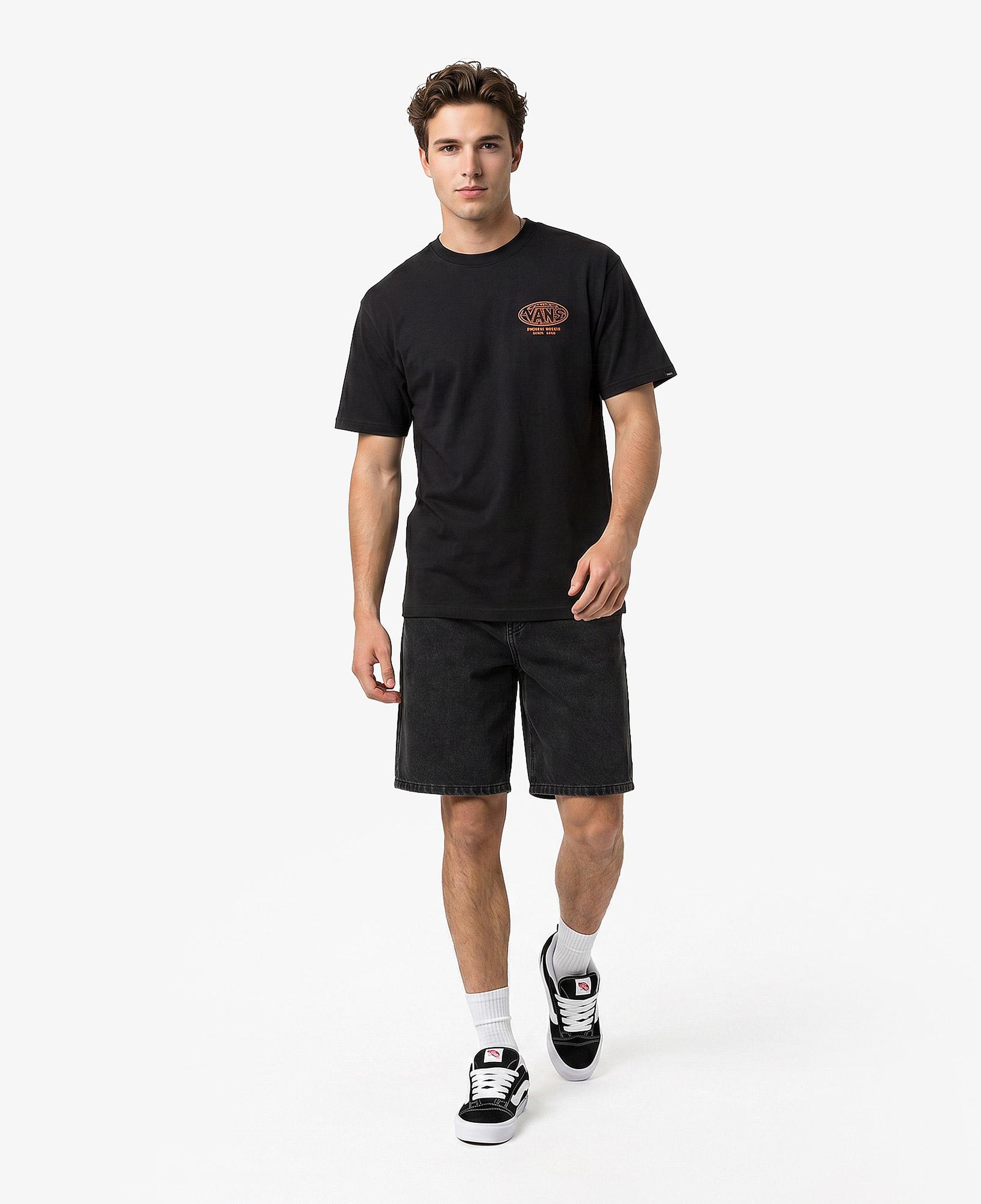 Vans World Tour Loose Erkek Siyah T-Shirt