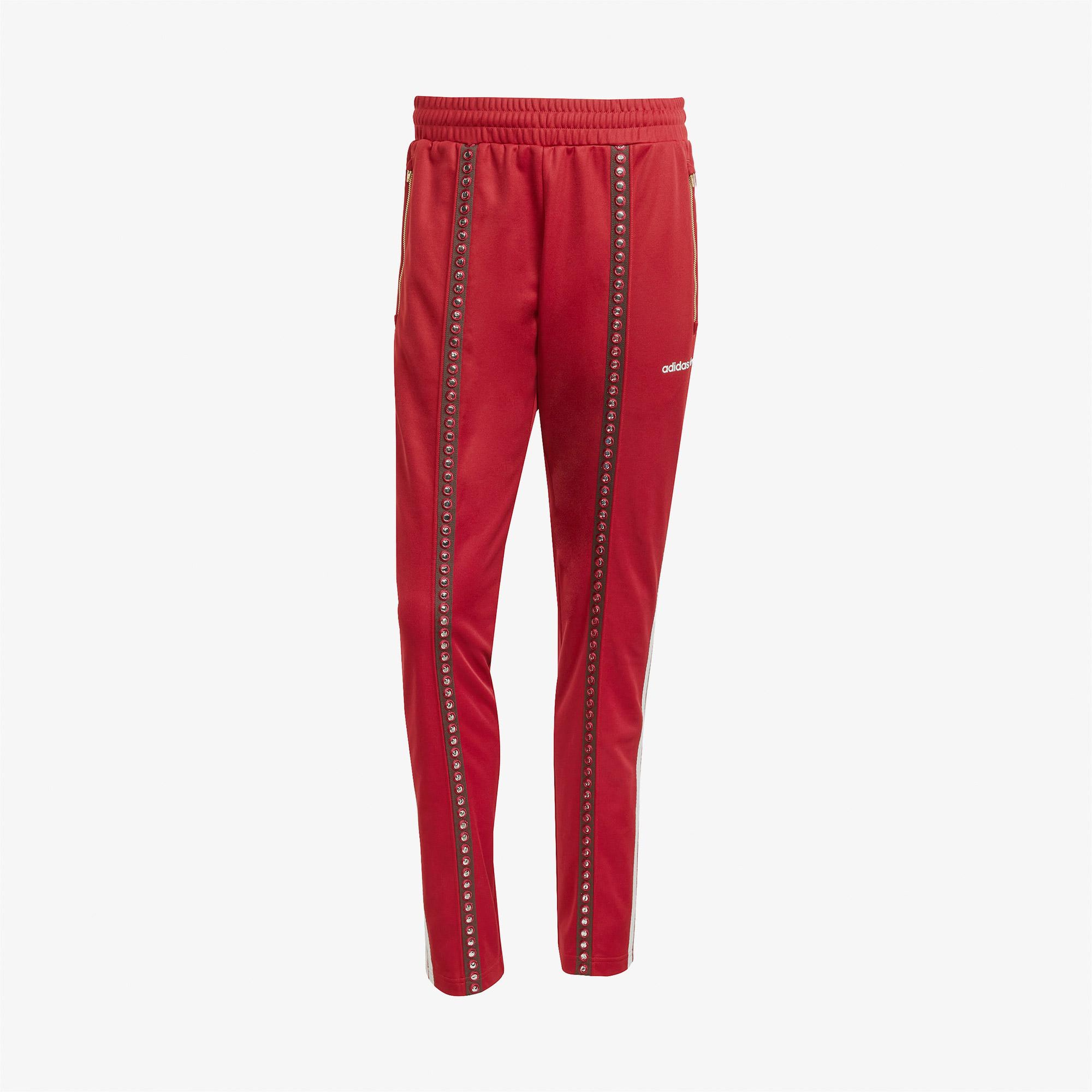adidas Retro Sport Cricket Inspired Erkek Kırmızı Eşofman Altı