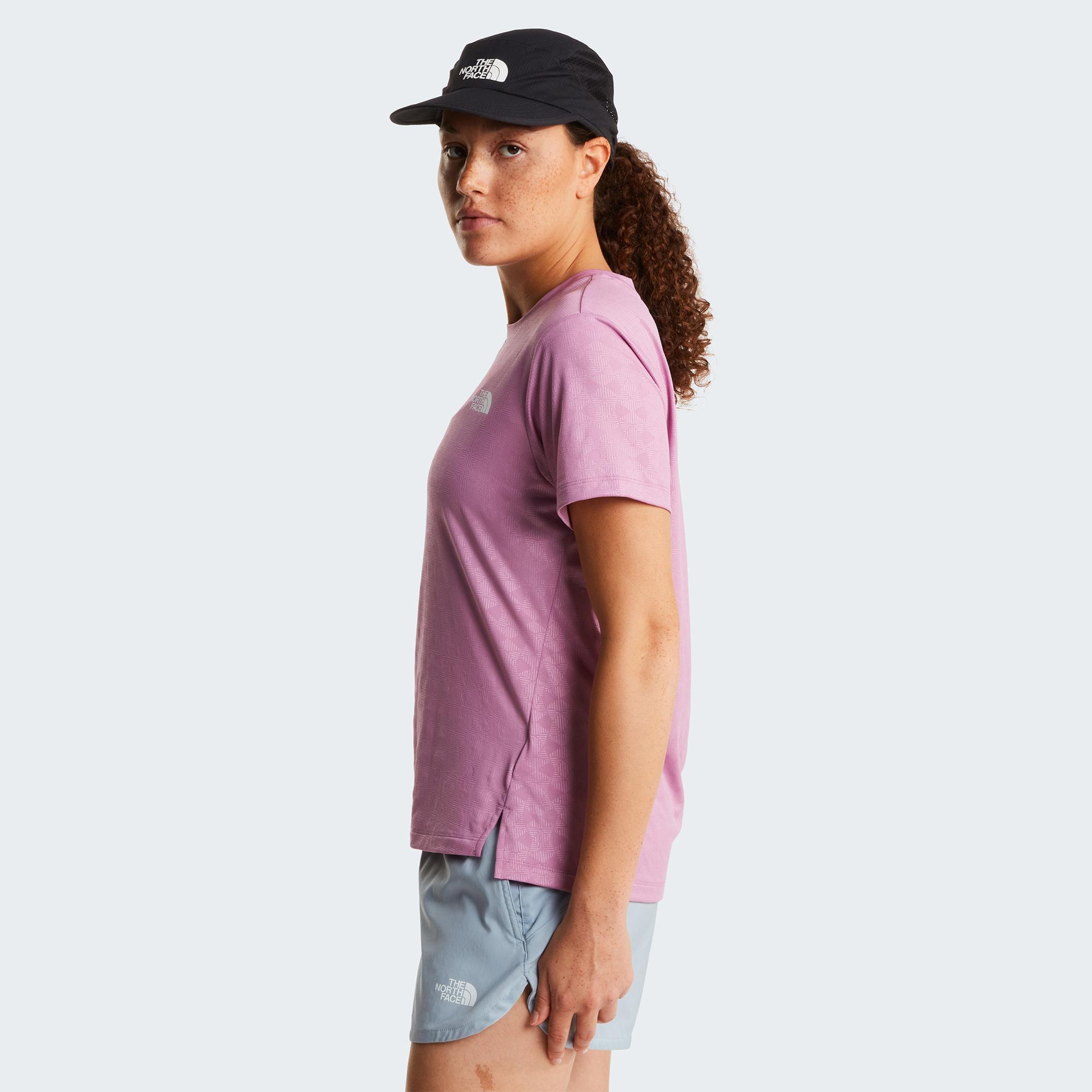 The North Face Flex Geo Embossed Short Sleeve Kadın Pembe T-Shirt