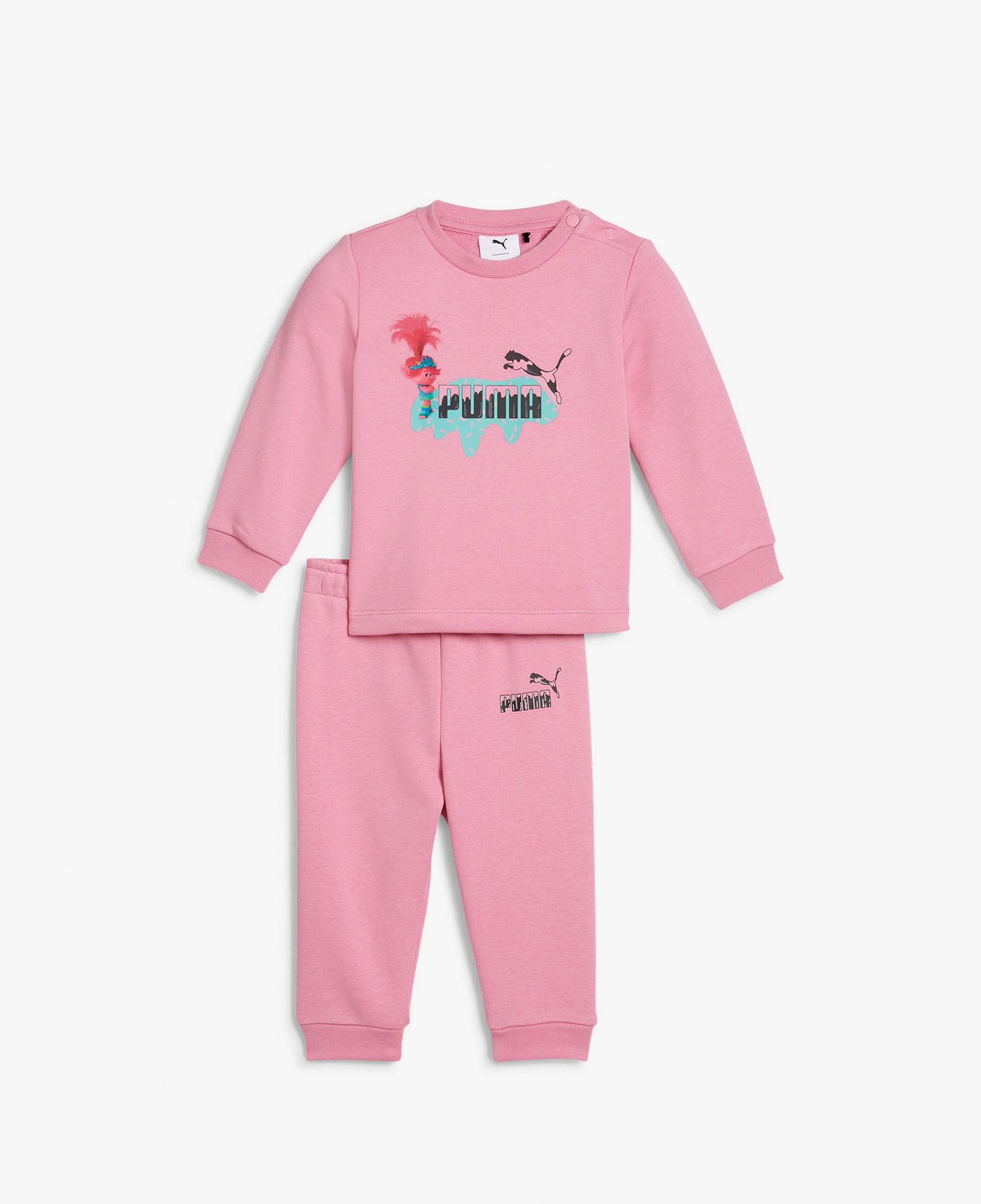 Puma X Trolls Crew Bebek Pembe Eşofman Takımı