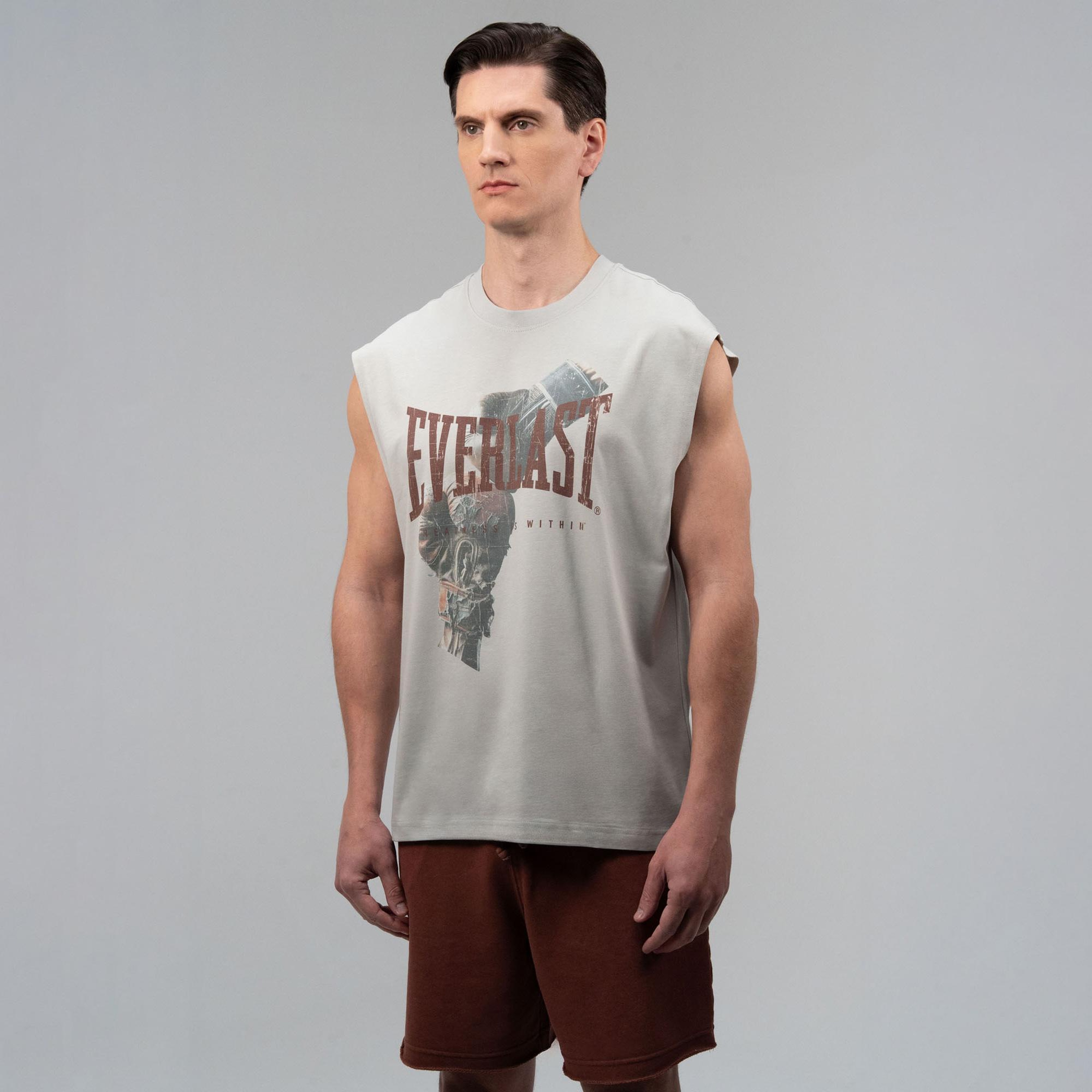 Everlast Boxing Heritage Oversize  Gri Erkek T-Shirt