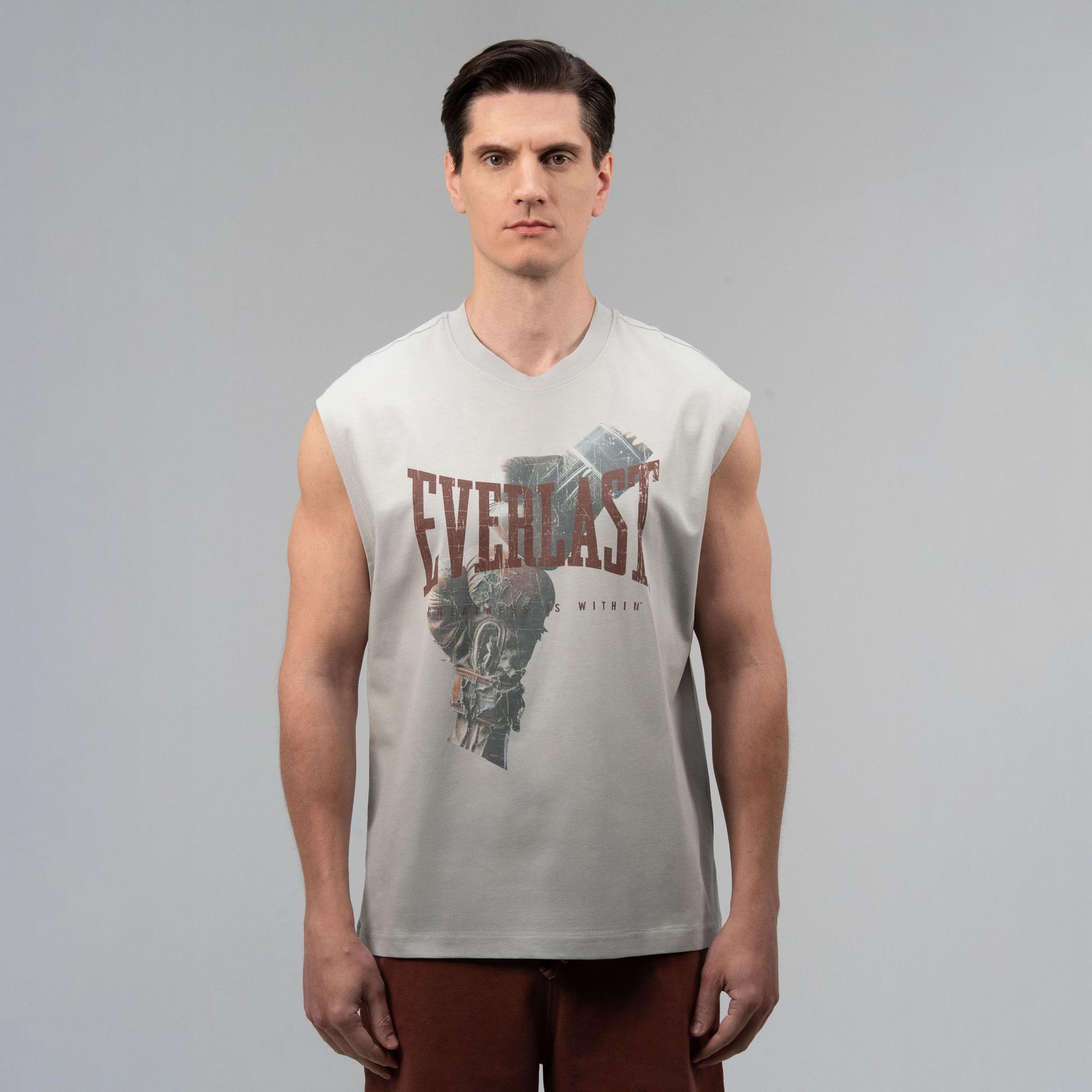 Everlast Boxing Heritage Oversize  Gri Erkek T-Shirt