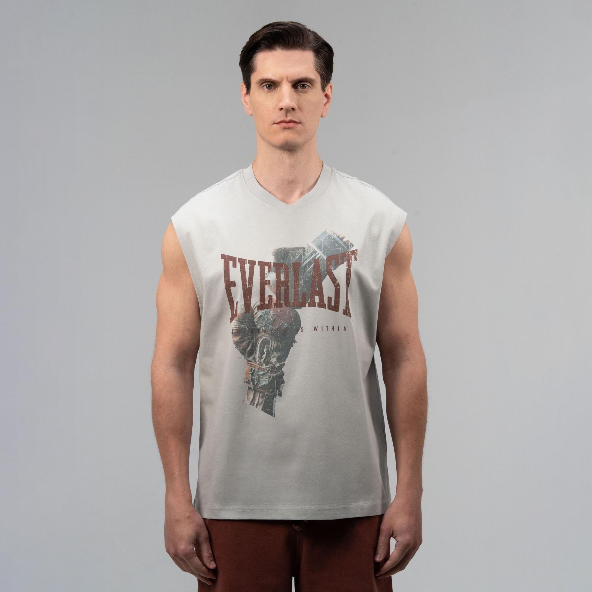 Everlast Boxing Heritage Oversize Gri Erkek T-Shirt