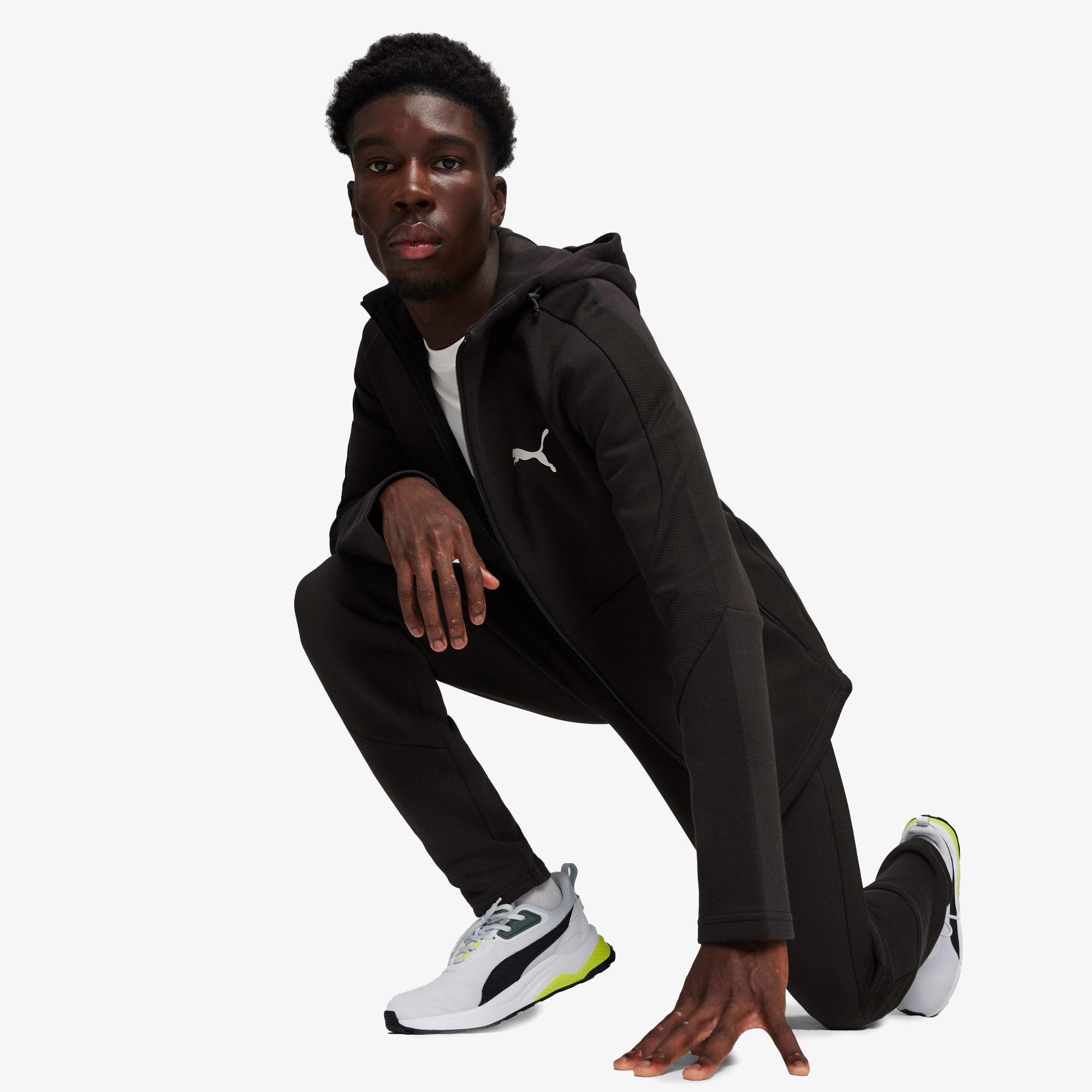 Puma Evostripe Full Zip Erkek Siyah Sweatshirt