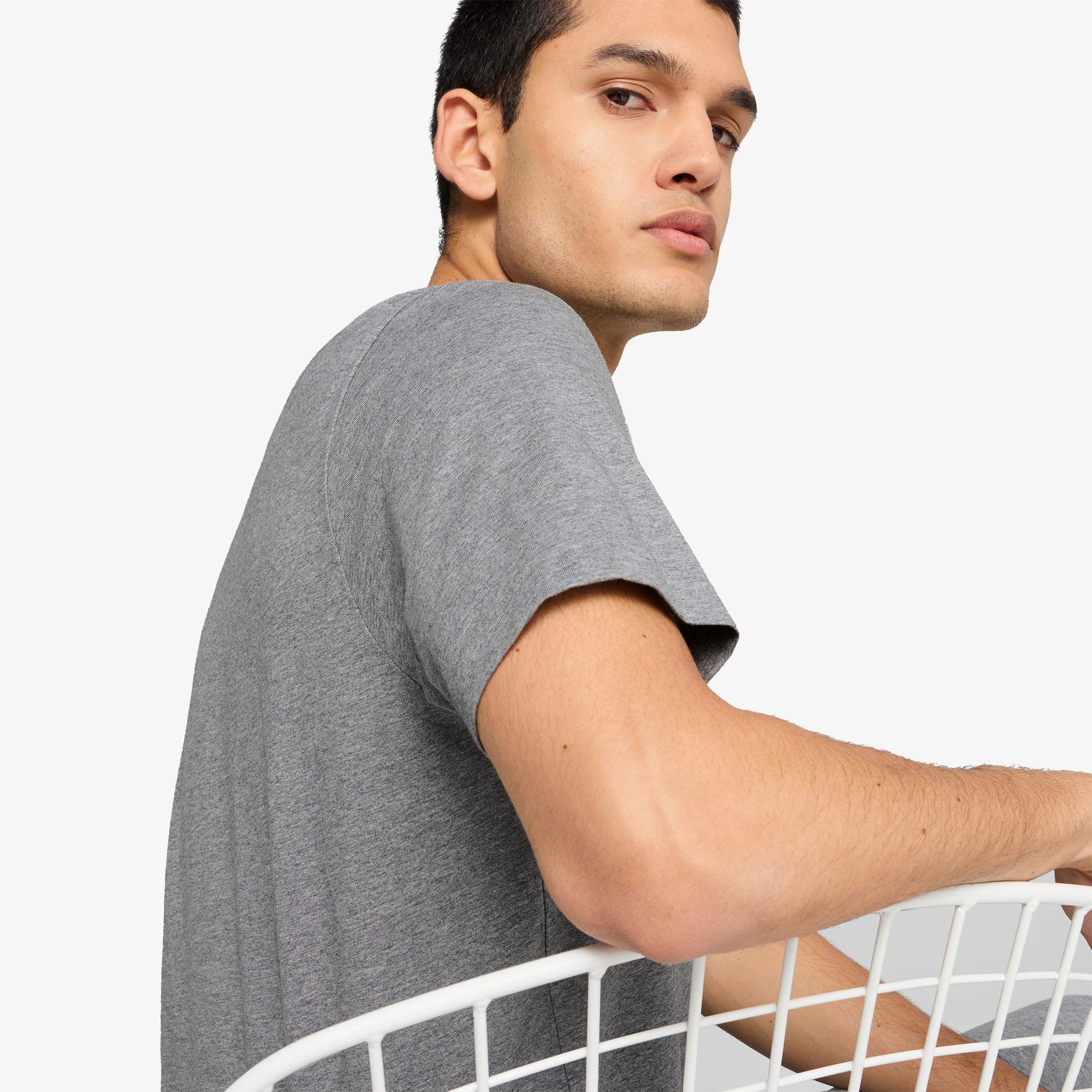 Puma Essentials No. 1 Logo  Erkek Gri T-Shirt