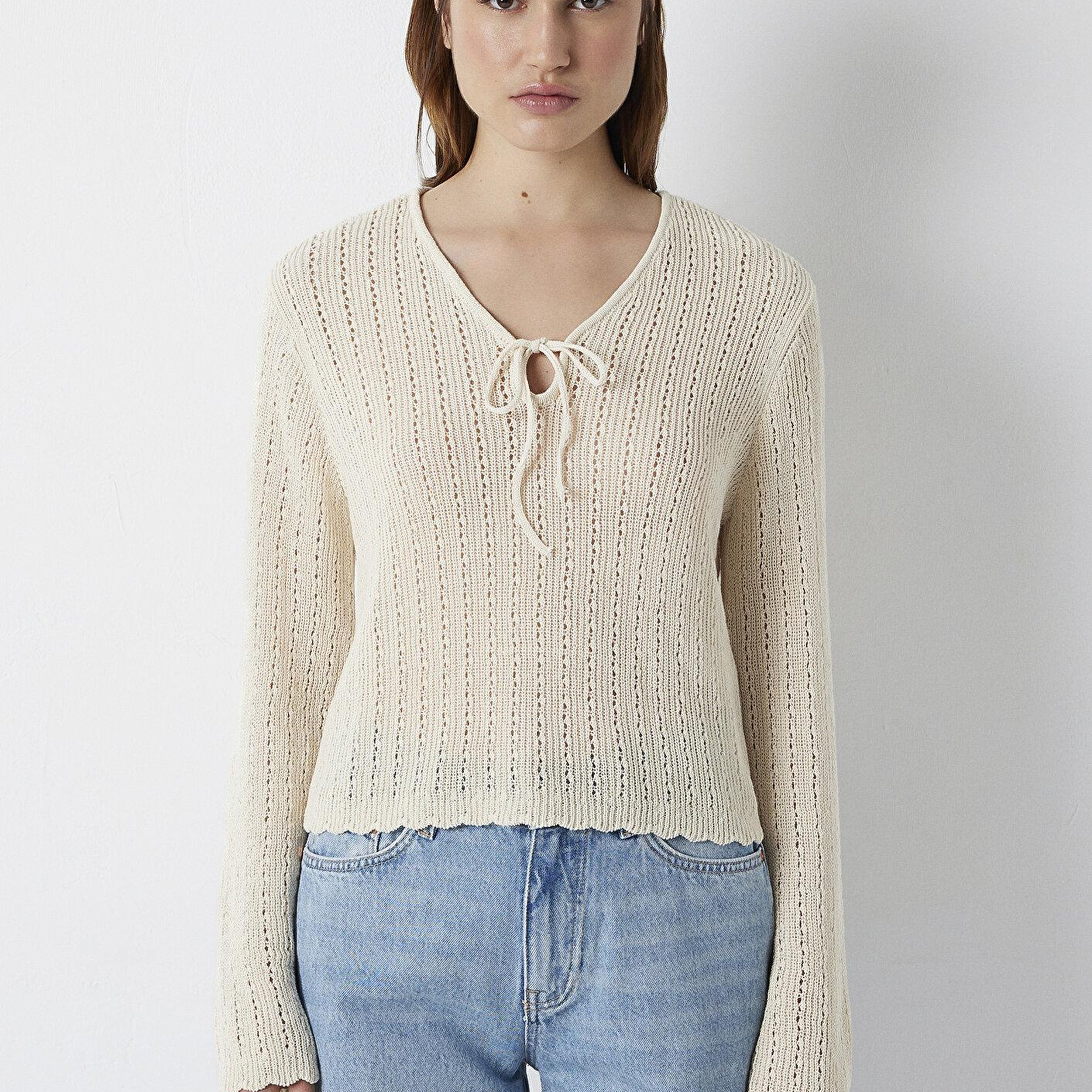 Mavi Ekru Kazak Boxy Fit 1710954-70057