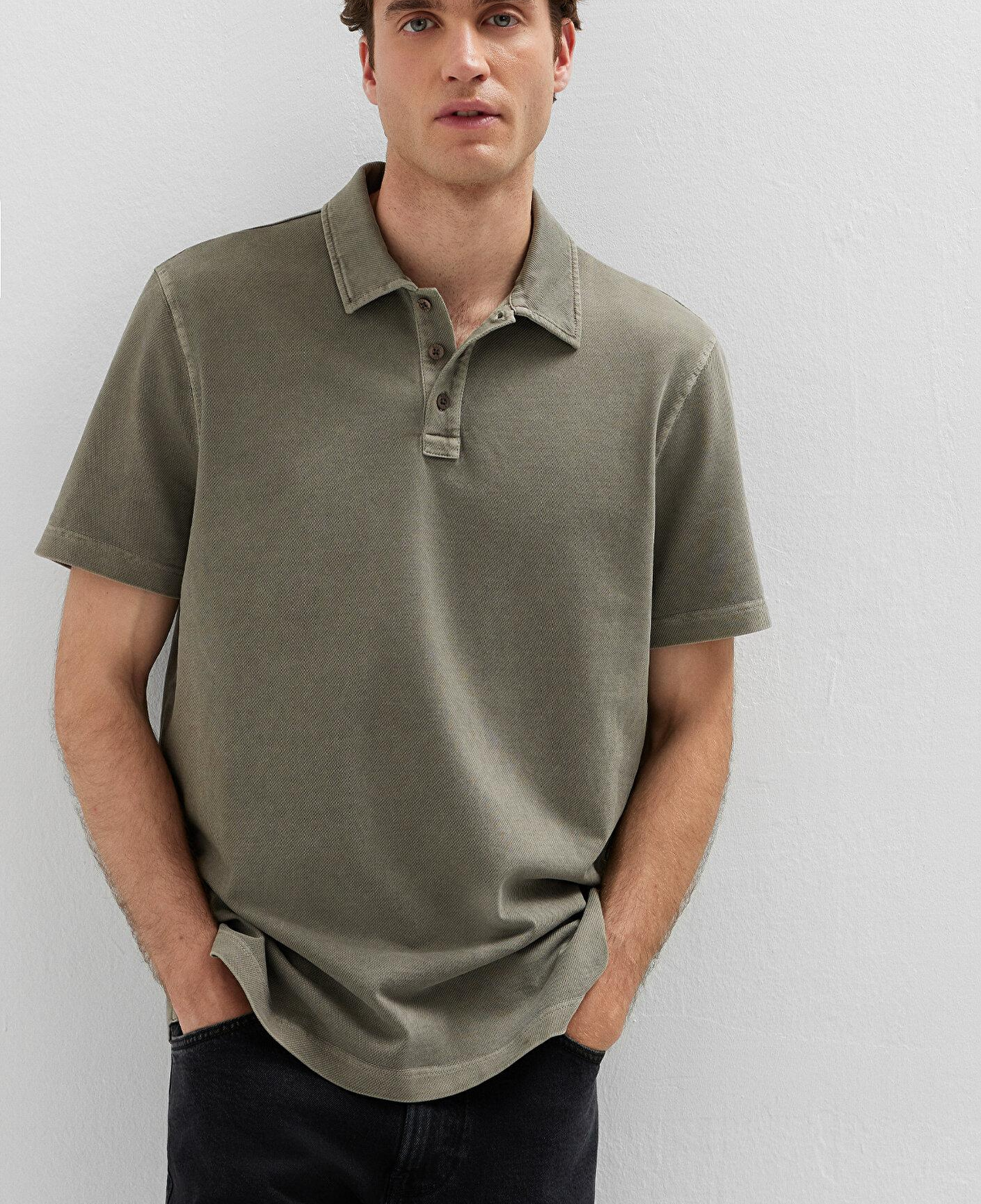 Mavi Kahverengi Polo Tişört Regular Fit / Normal Kesim 0613514-70376