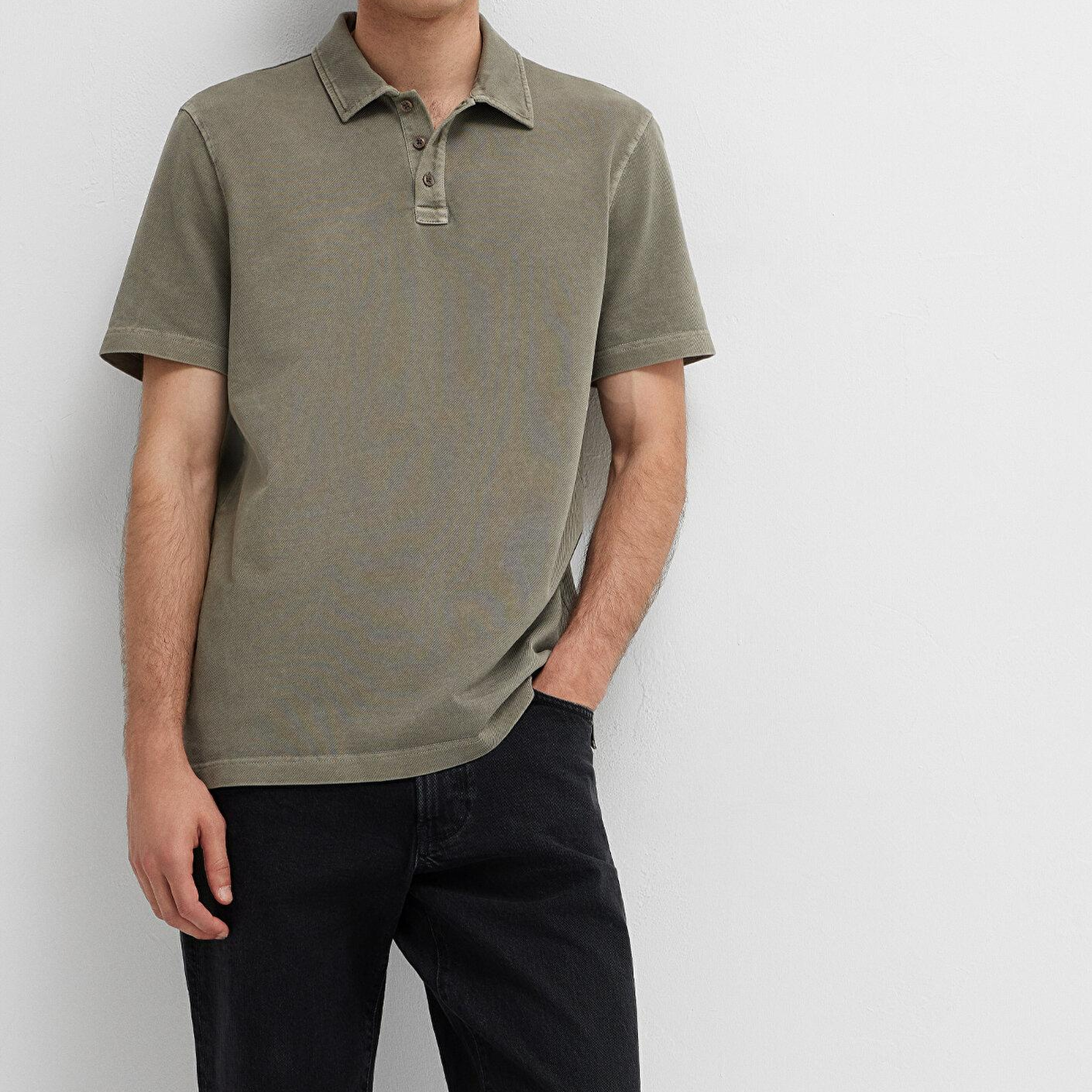 Mavi Kahverengi Polo Tişört Regular Fit / Normal Kesim 0613514-70376