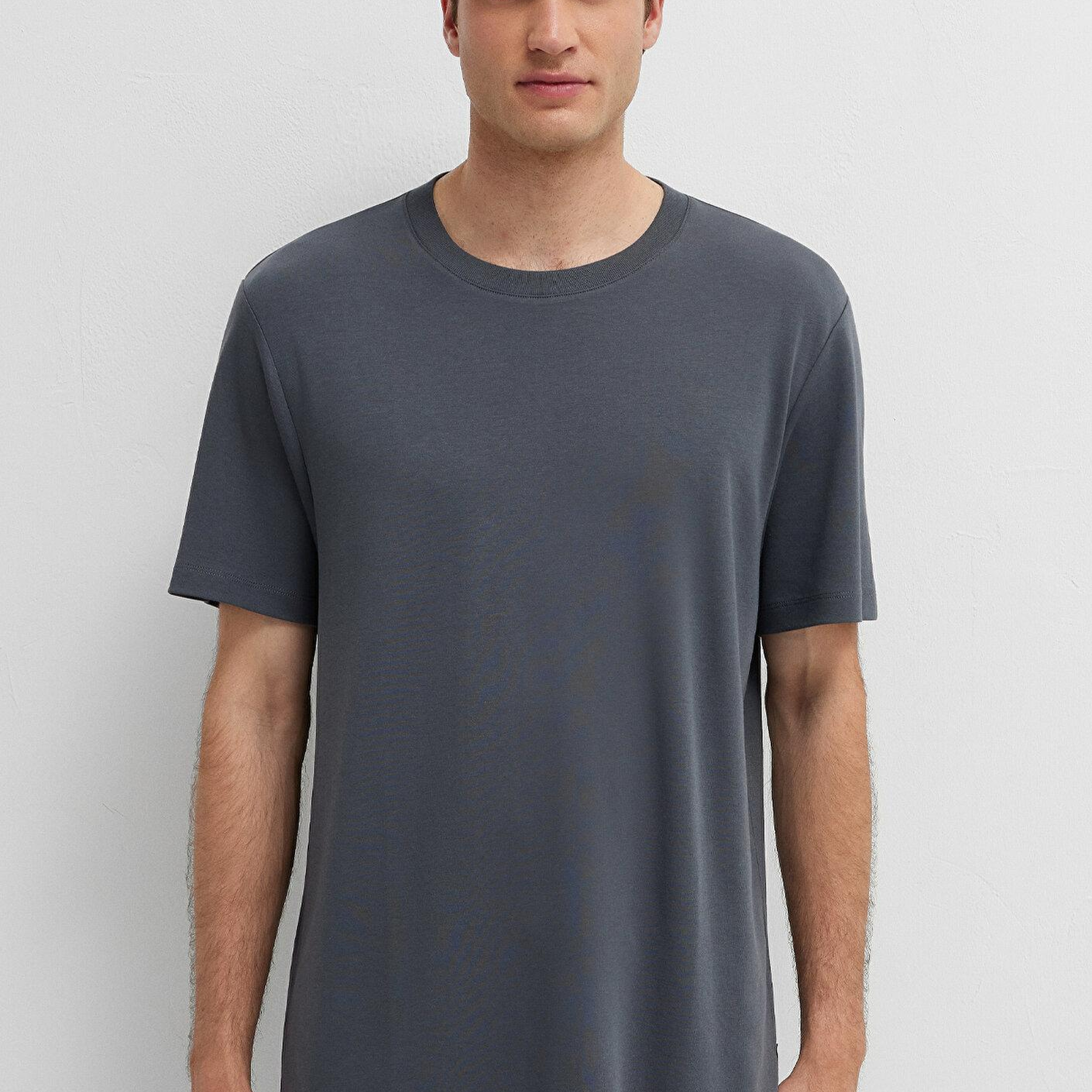 Mavi Gri Basic Tişört Regular Fit / Normal Kesim 0613525-85309