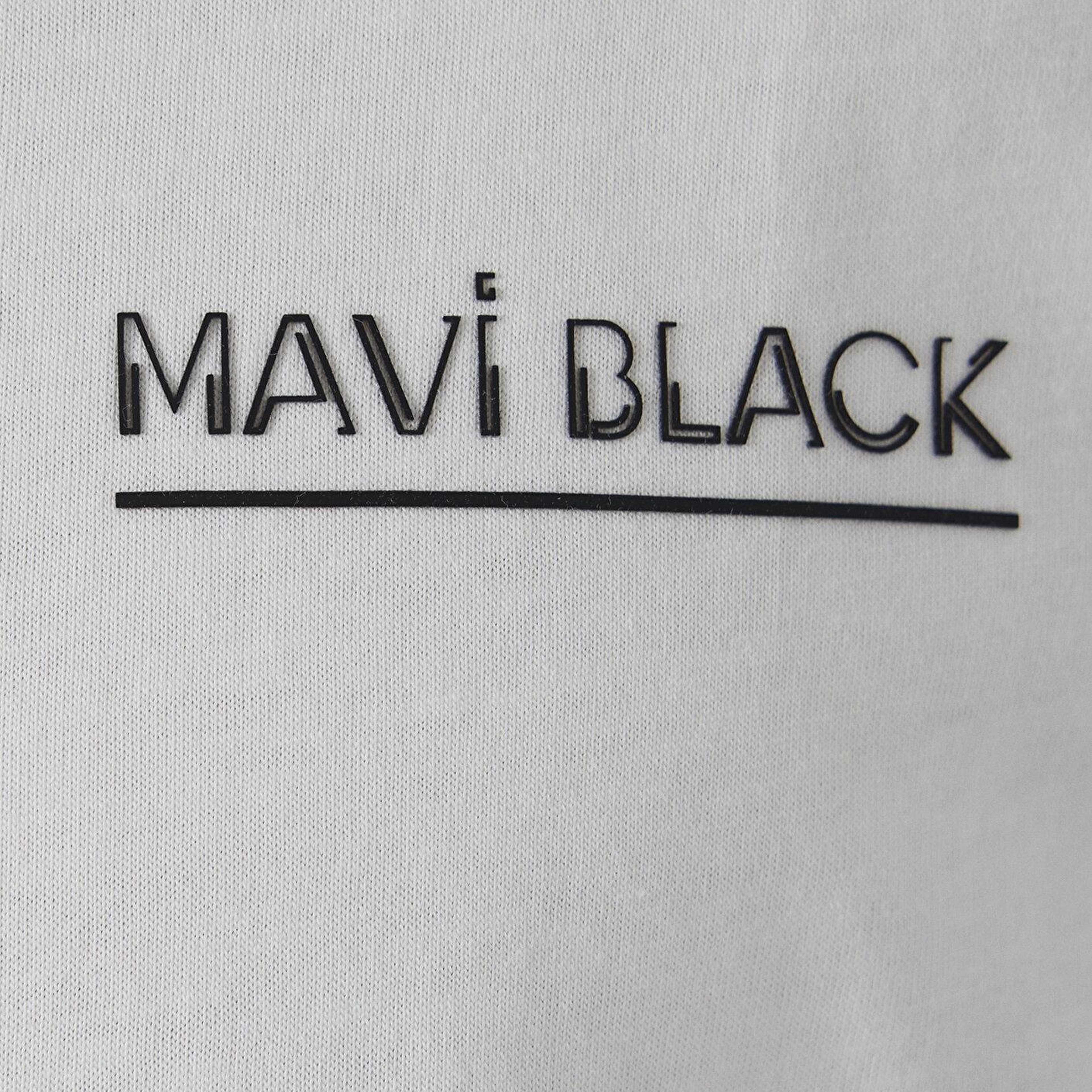 Mavi Mavi Black Ekru Tişört Regular Fit / Normal Kesim 0613533-70057