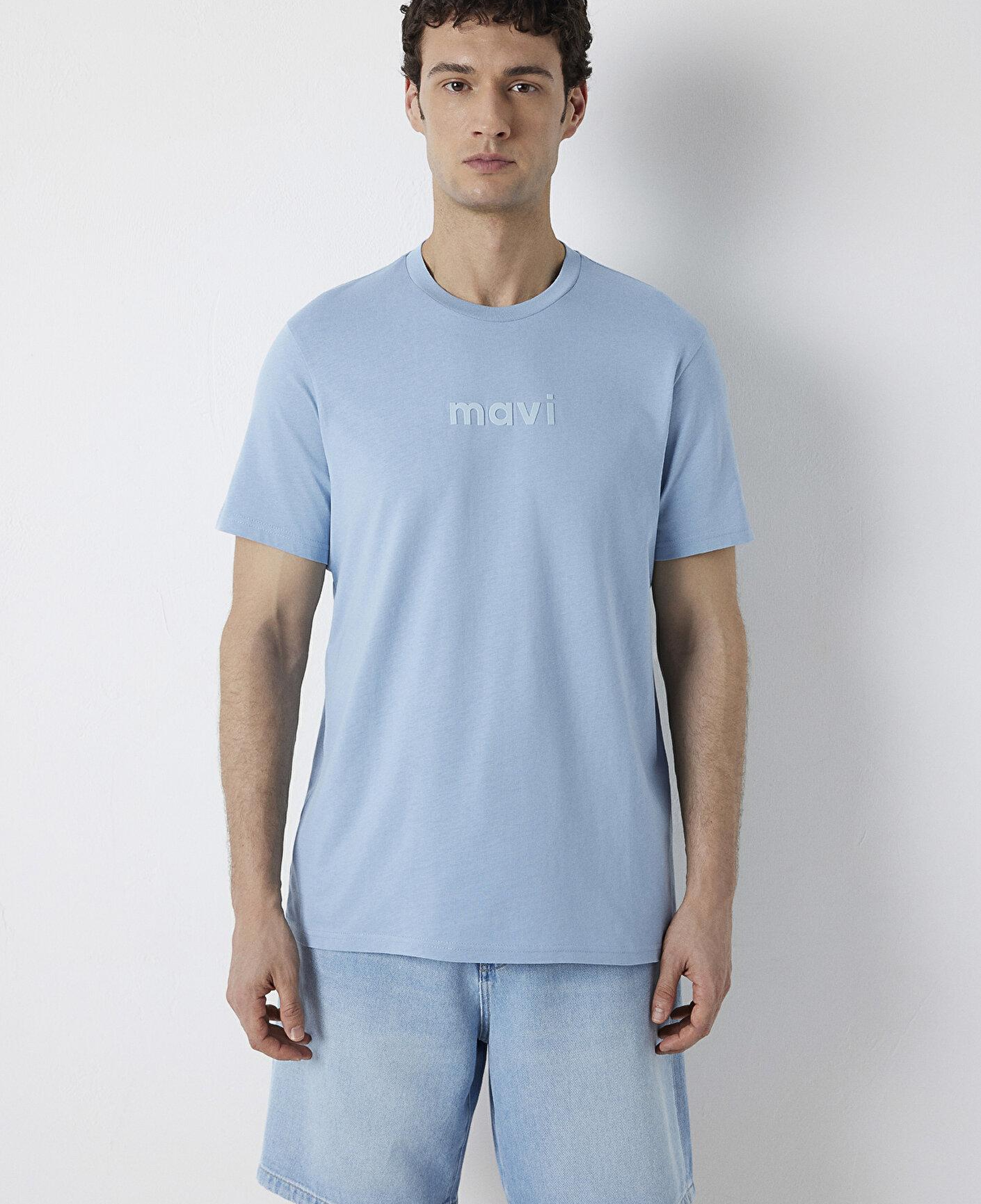 Mavi Mavi Logo Baskılı Mavi Tişört Regular Fit / Normal Kesim 0612732-70731