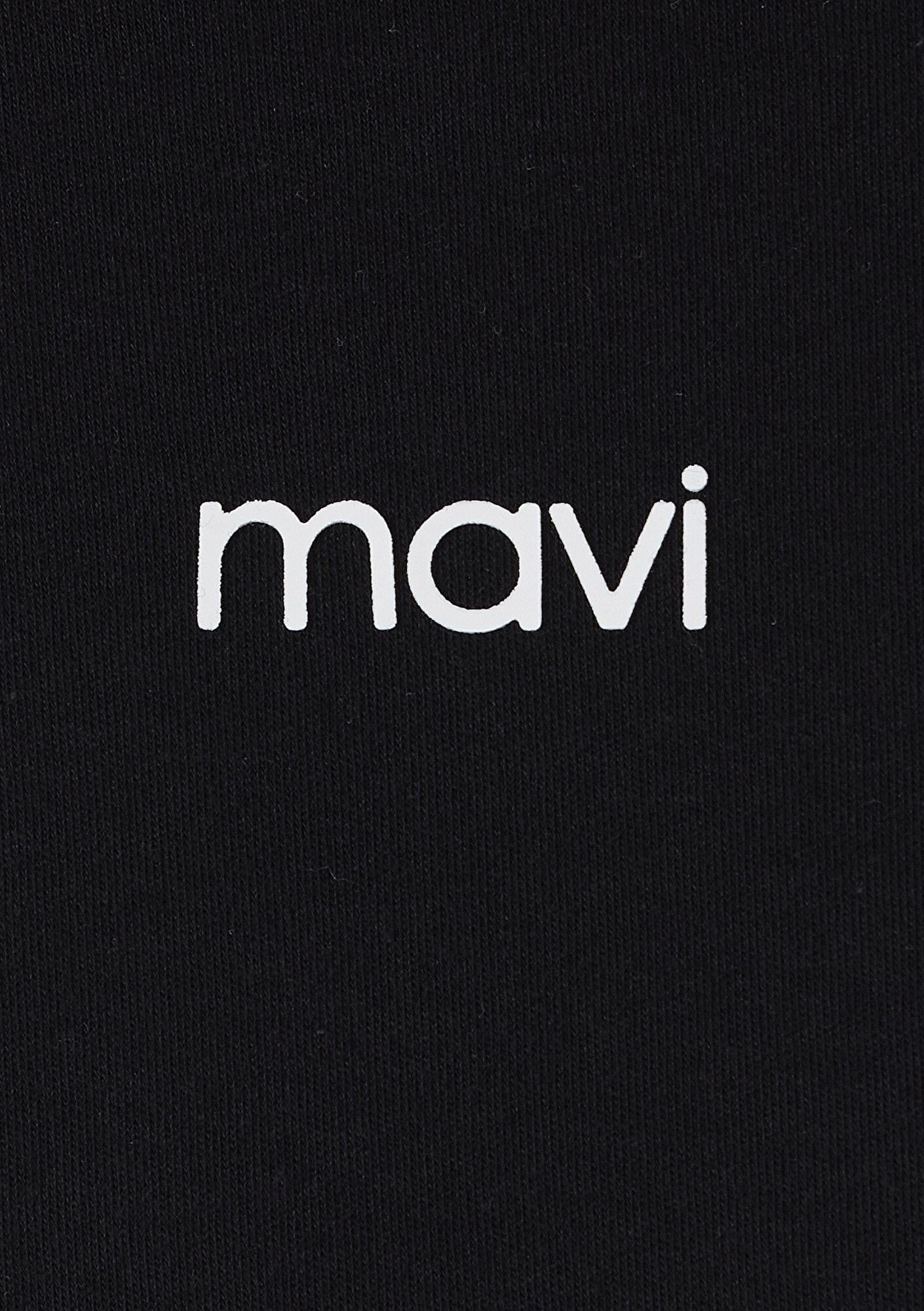 Mavi Mavi Logo Baskılı Siyah Tişört Regular Fit / Normal Kesim 1612829-900