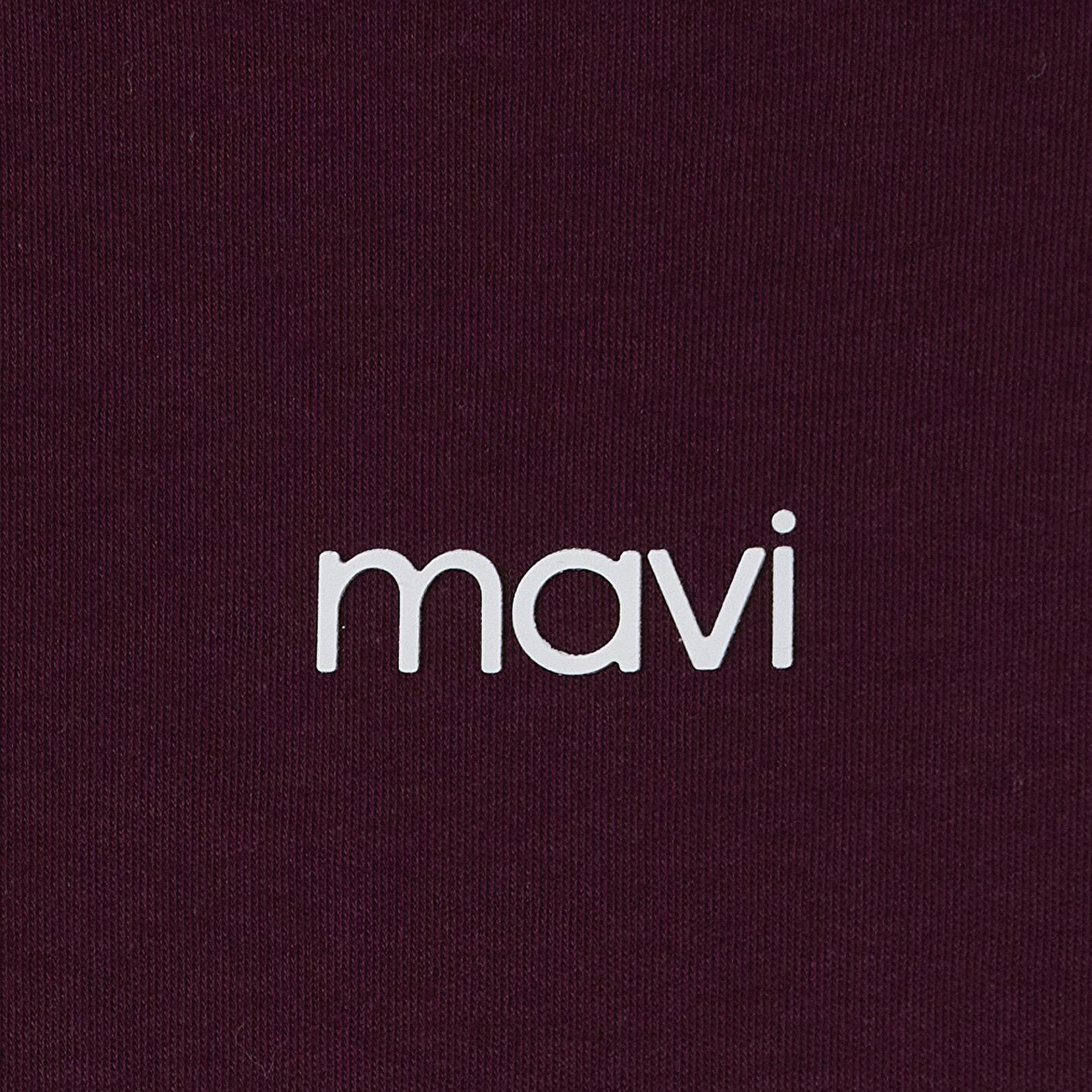 Mavi Mavi Logo Baskılı Bordo Tişört Regular Fit / Normal Kesim 1612829-70434