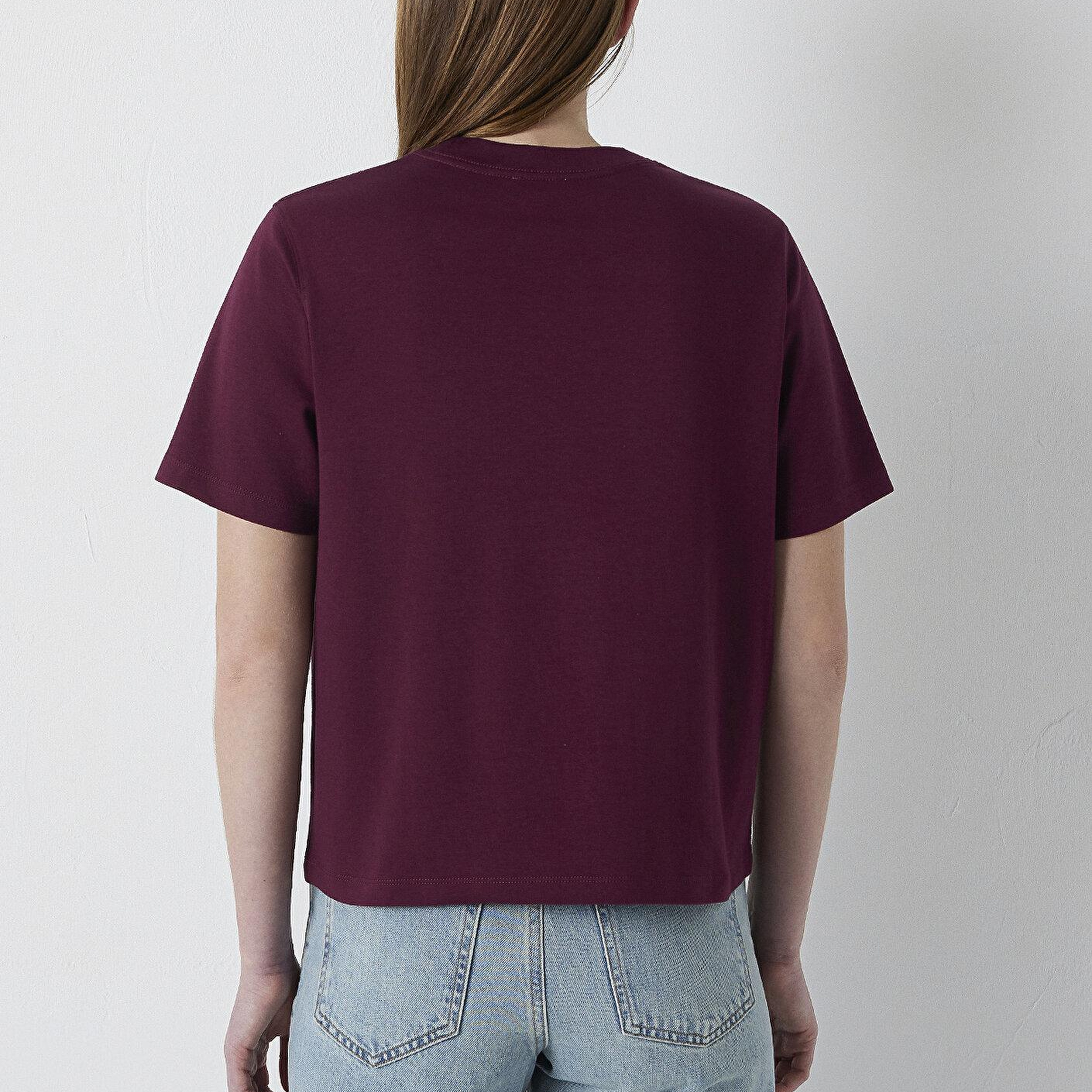 Mavi Mavi Logo Baskılı Bordo Tişört Regular Fit / Normal Kesim 1612829-70434