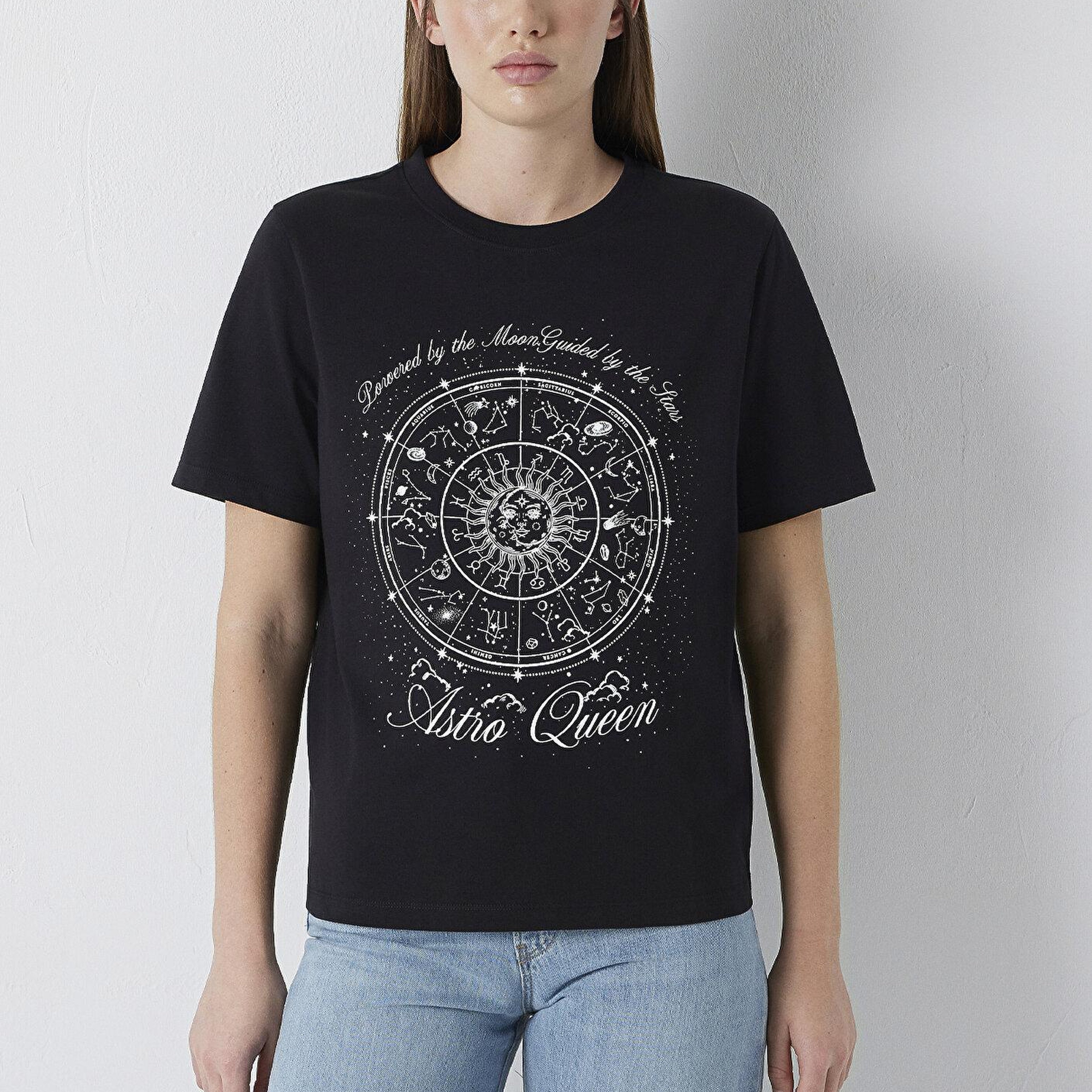 Mavi Astroloji Baskılı Mor Tişört Regular Fit / Normal Kesim 1614167-900